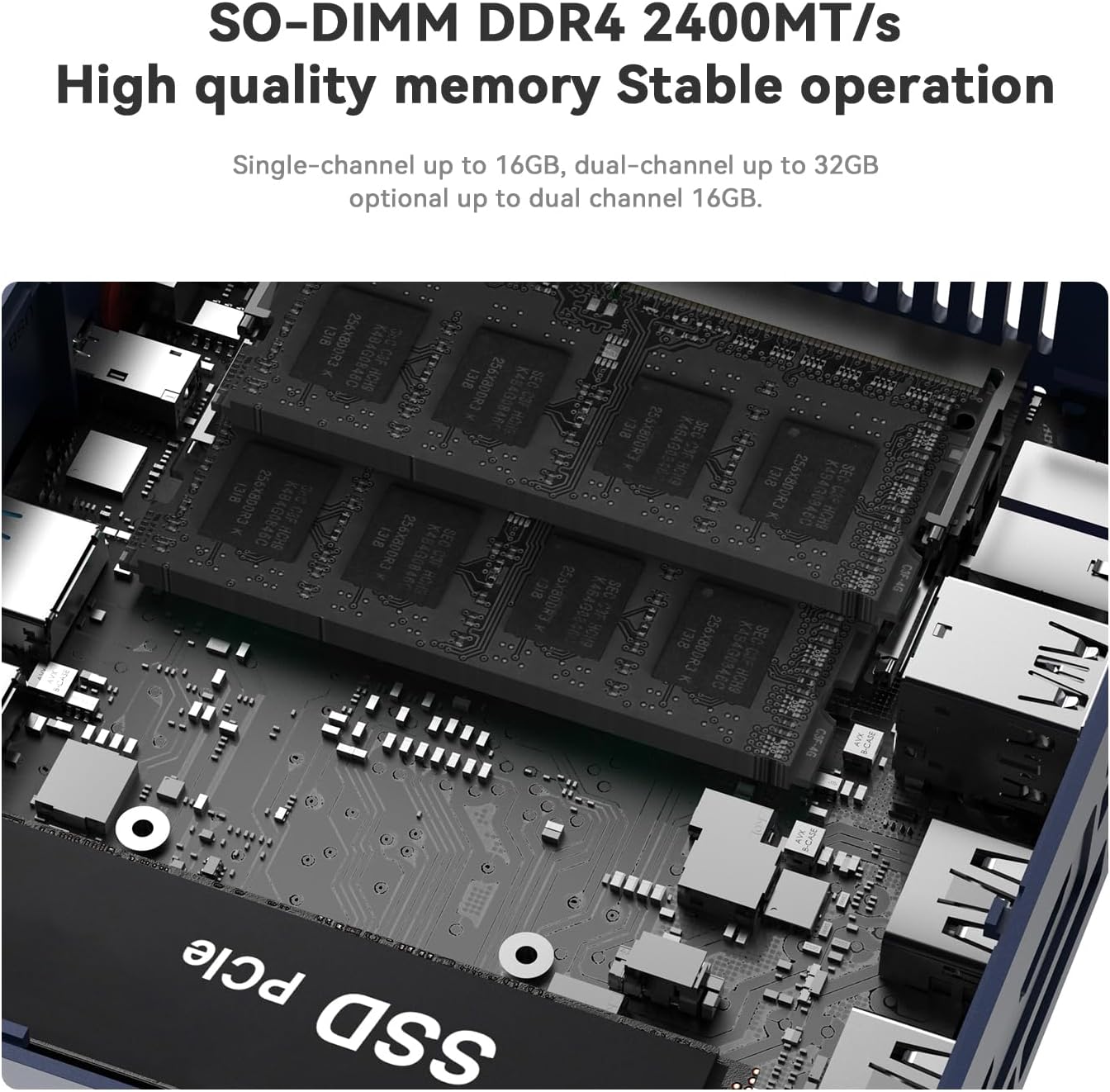 Beelink SER3 Mini PC  AMD Ryzen 3 3200U(up to 3.5GHz) 2C/4T  Mini Computer 16GB DDR4 RAM 500GB SSD  Mini Desktop Computer 4K@60Hz Dual HDMI Display WiFi6/BT5.2/WOL/HTPC/W-11 Pro