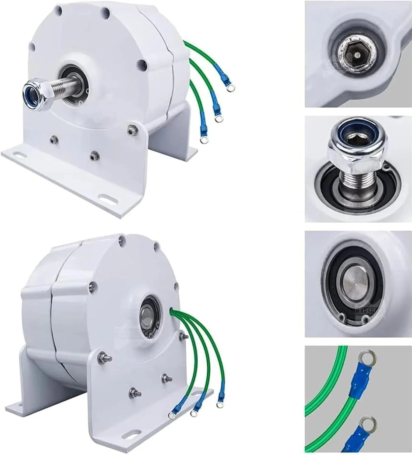 12000W Low Rpm Permanent Magnet Generator 12V 24V 48V 120V 220V Free Energy Gearless Permanent Magnet Generator Motor DIY for Wind Turbine w