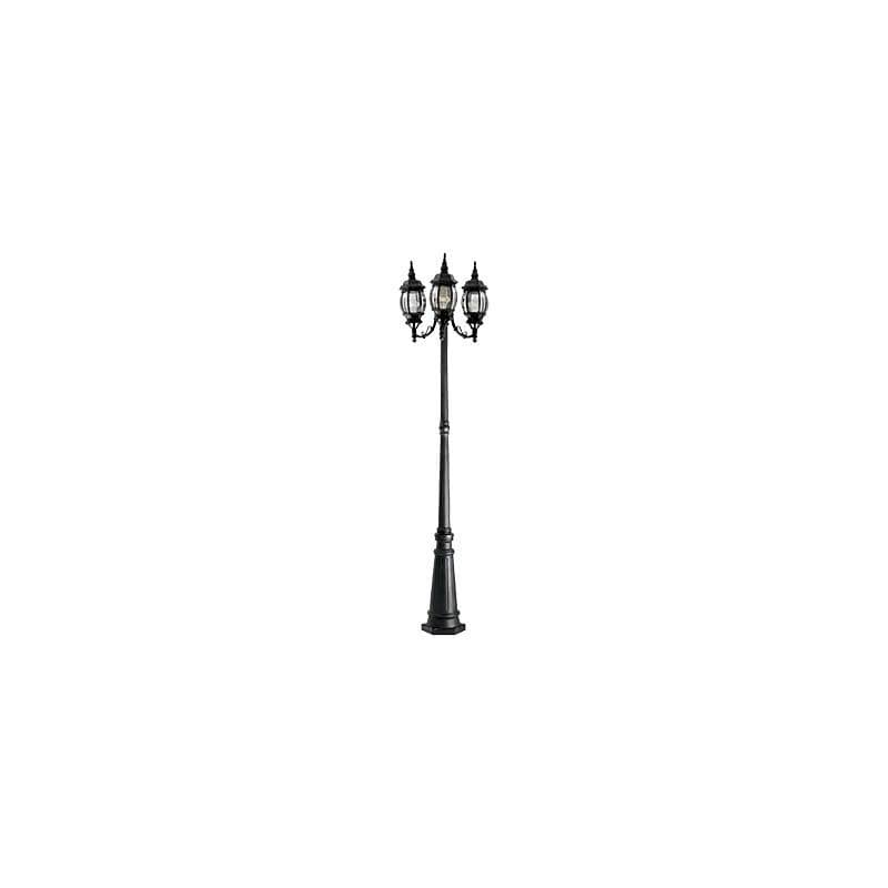 Designers Fountain 1923-BK Riviera 3-Light Post Lantern, Black