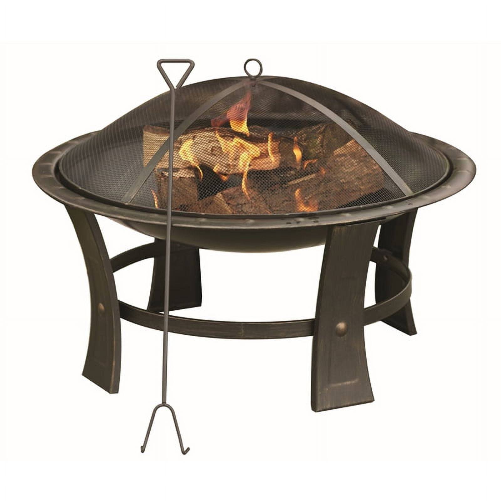 Living Accents Round Wood Fire Pit 29