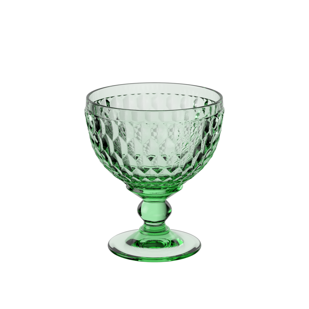 Boston Candy dish - Green, 8.5 oz, crystal glass
