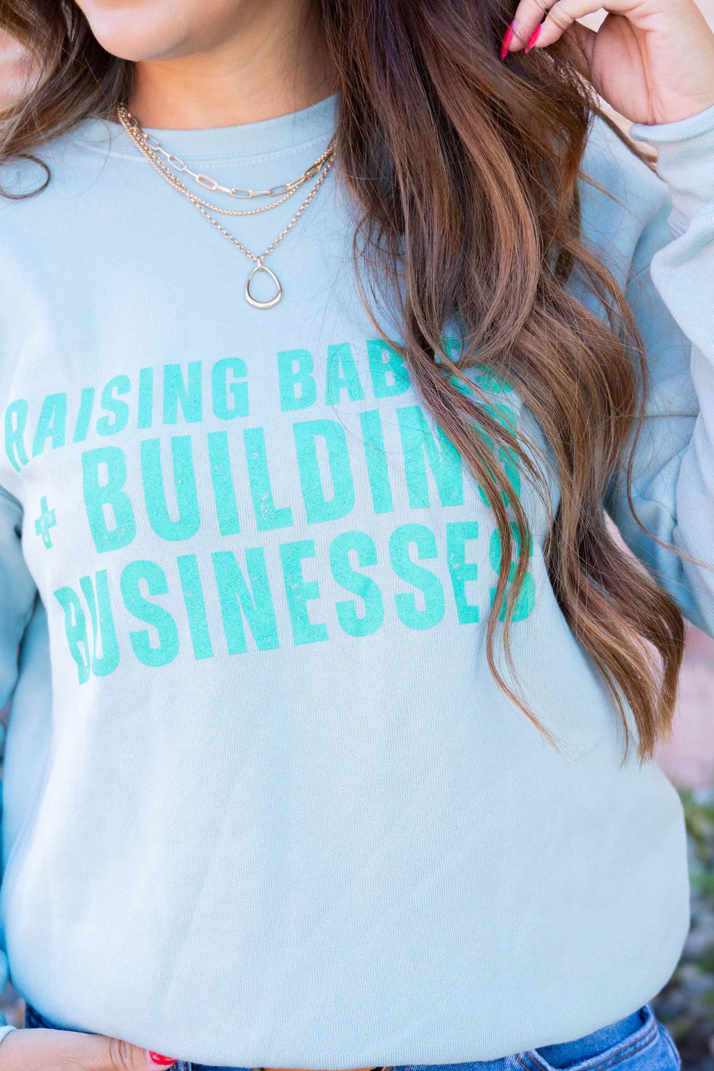 Building Businesses Graphic Crewneck