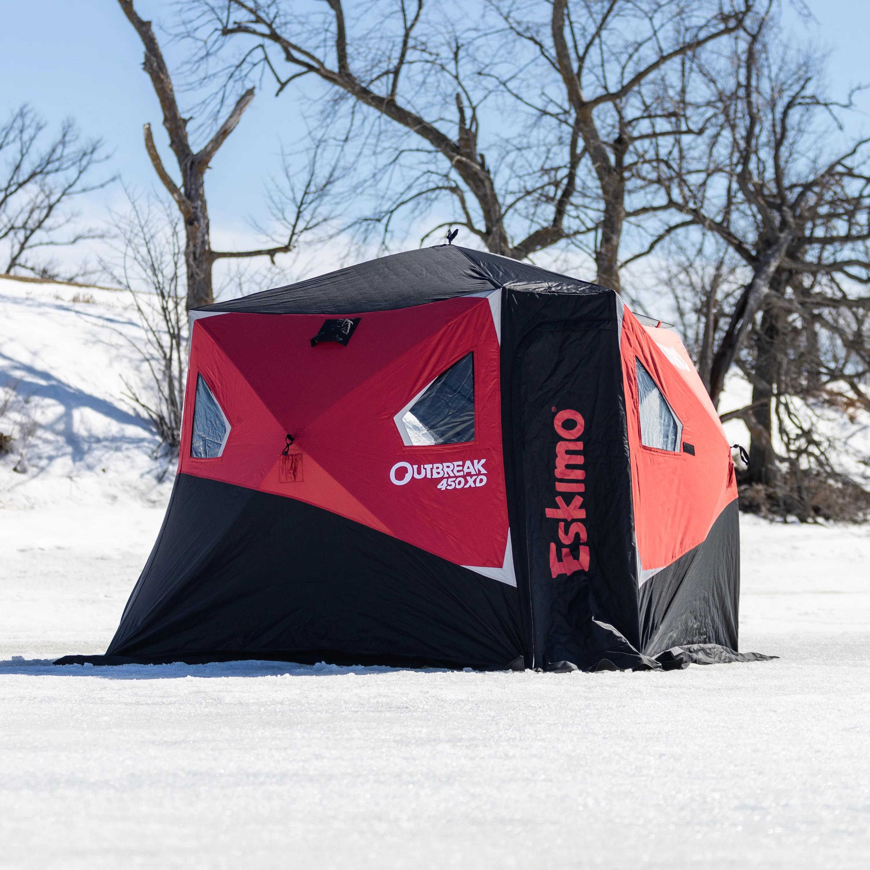 Outbreak�?450XD, Pop-up Portable Ice Shelter, Insulated, Red/Black, 4-5 Person Capacity, 40450(4-5 Person/Red/Black) - Image 3