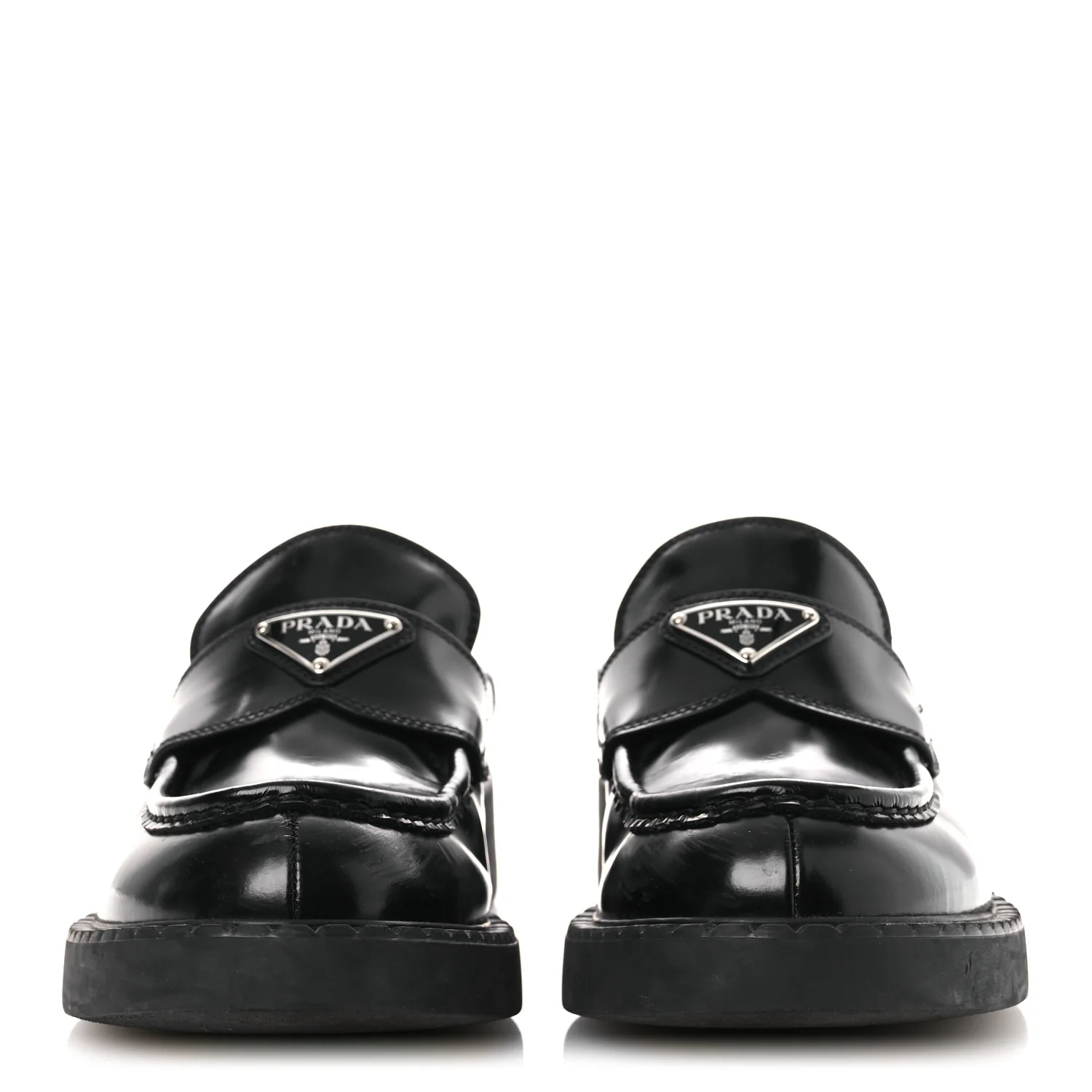 Spazzolato Triangle 40mm Loafer Mules 37 Black