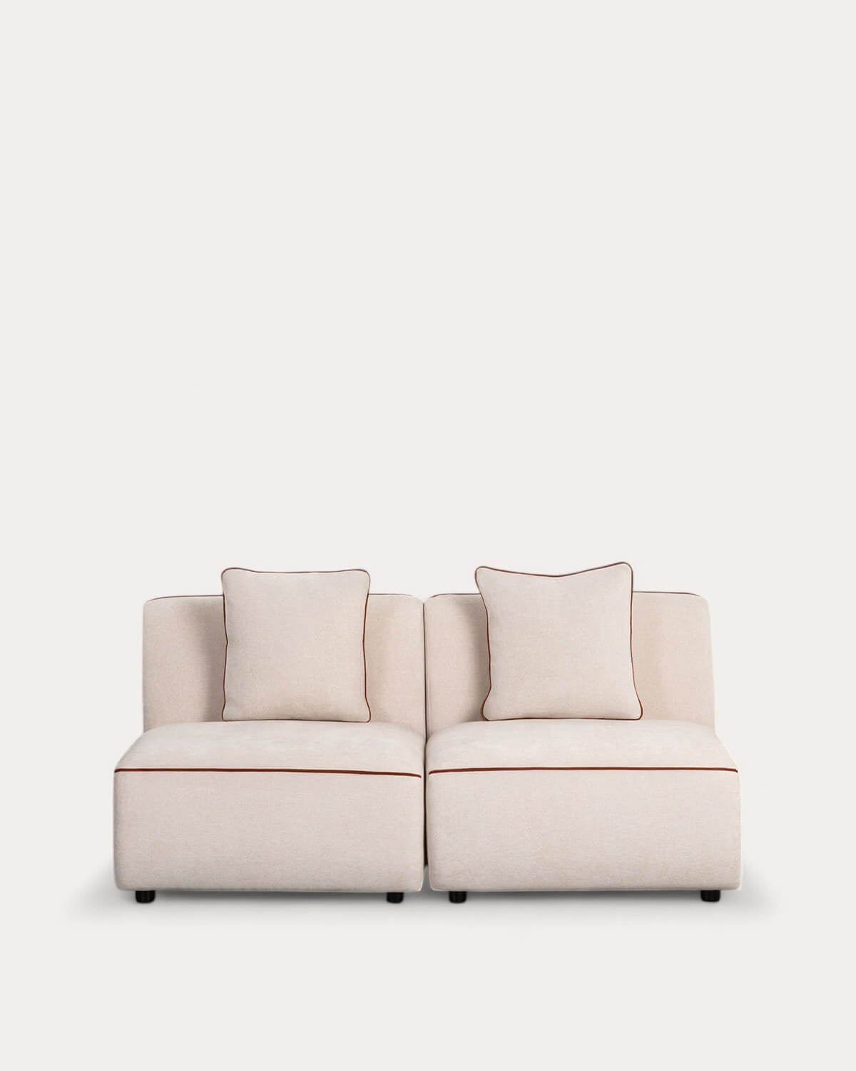 Ilham - Sofá Modular de 2 Piezas Sillón de Tela Ilham