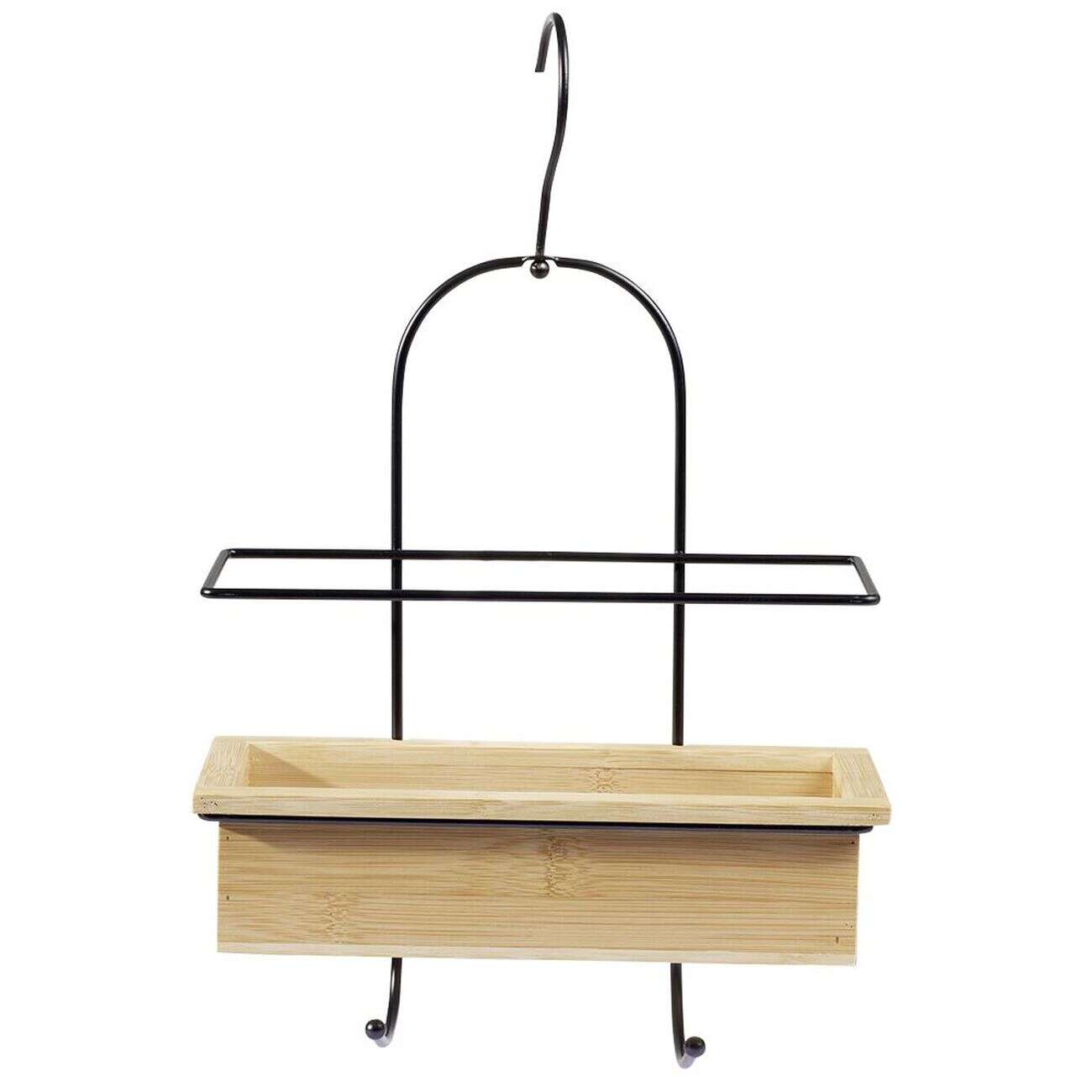 Serviteur de douche bambou avec crochets