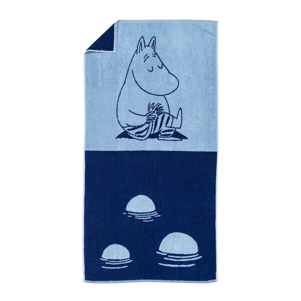 Mummi badehåndkle 70x140 cm Mummitrollet marineblå
