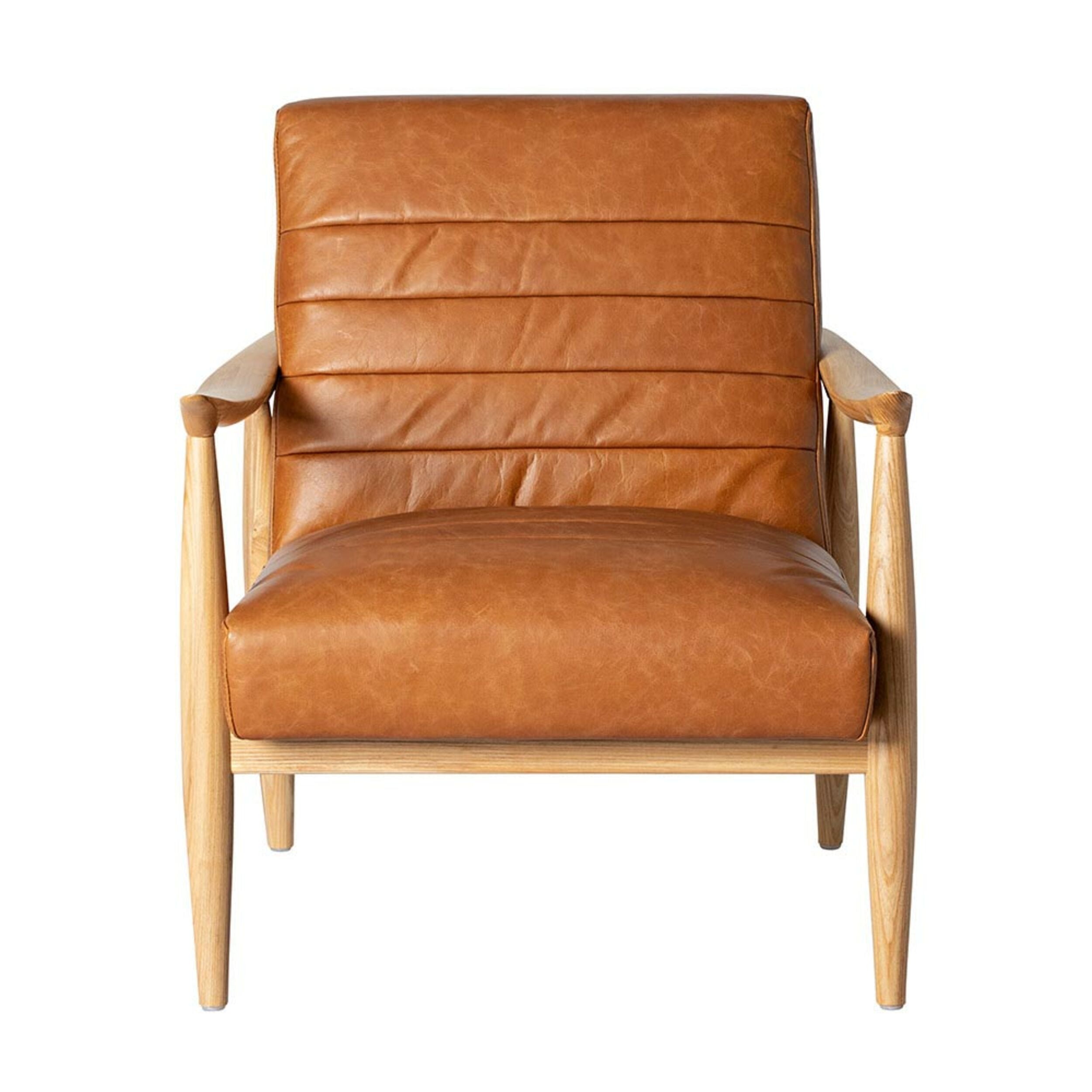 Sloan Leather Occasional Chair Dakota Vintage Brown