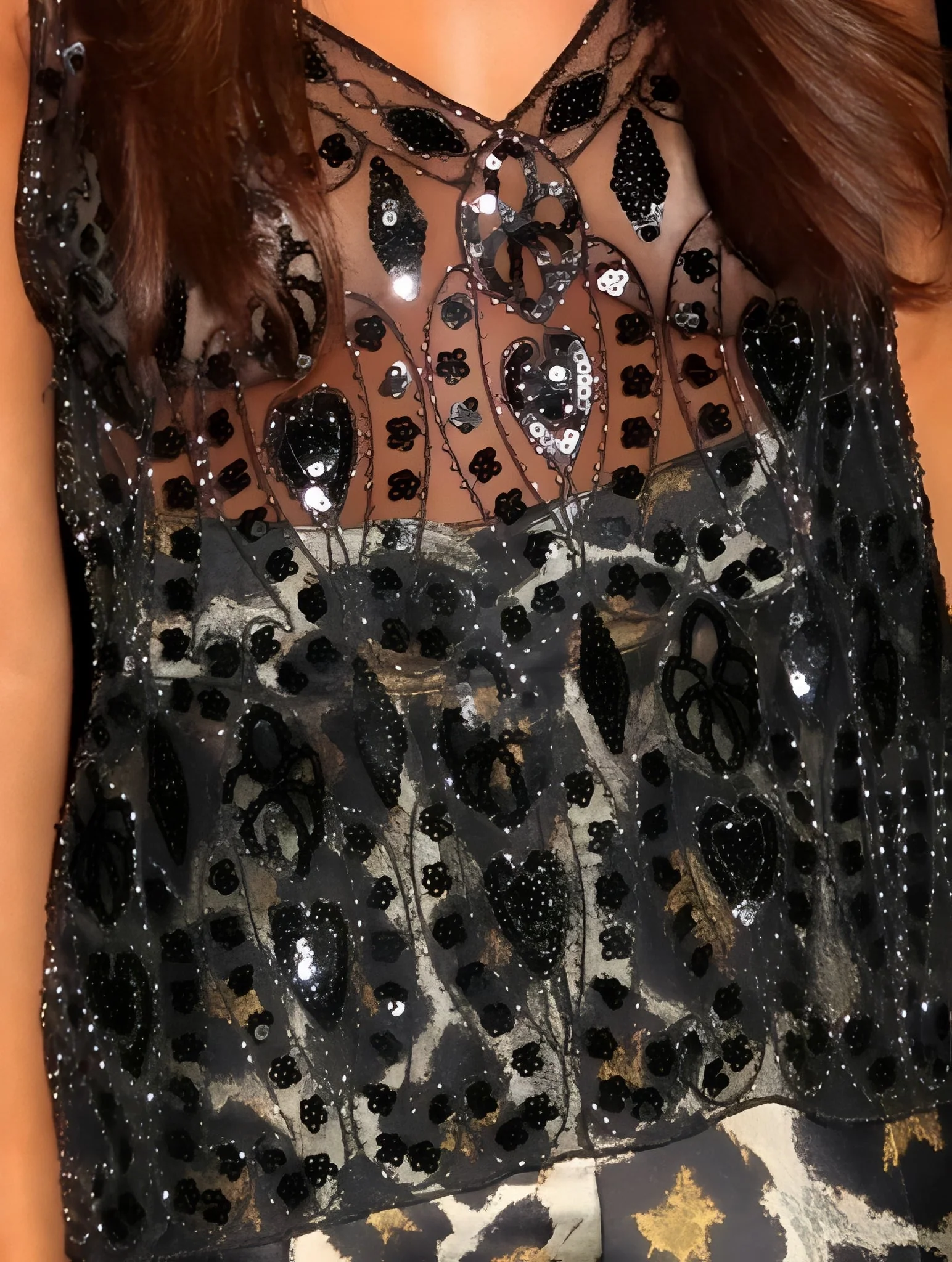 Callie - Haut à sequins élégant
