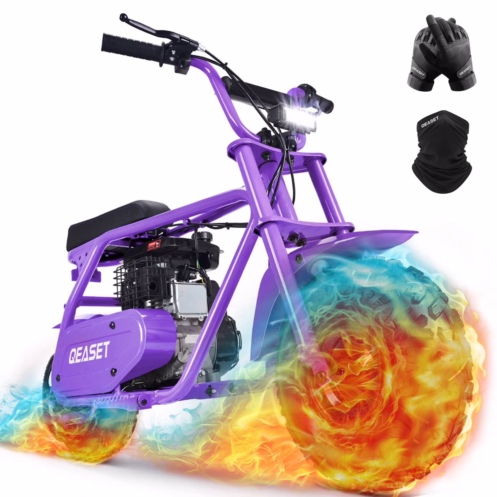 MB001 Gas Powered Mini Dirt Bike 99CC for Teens and Adults, 25MPH Off Road Motorcycle, Weight Support Up to 200 LBS Black(Black) - Image 3