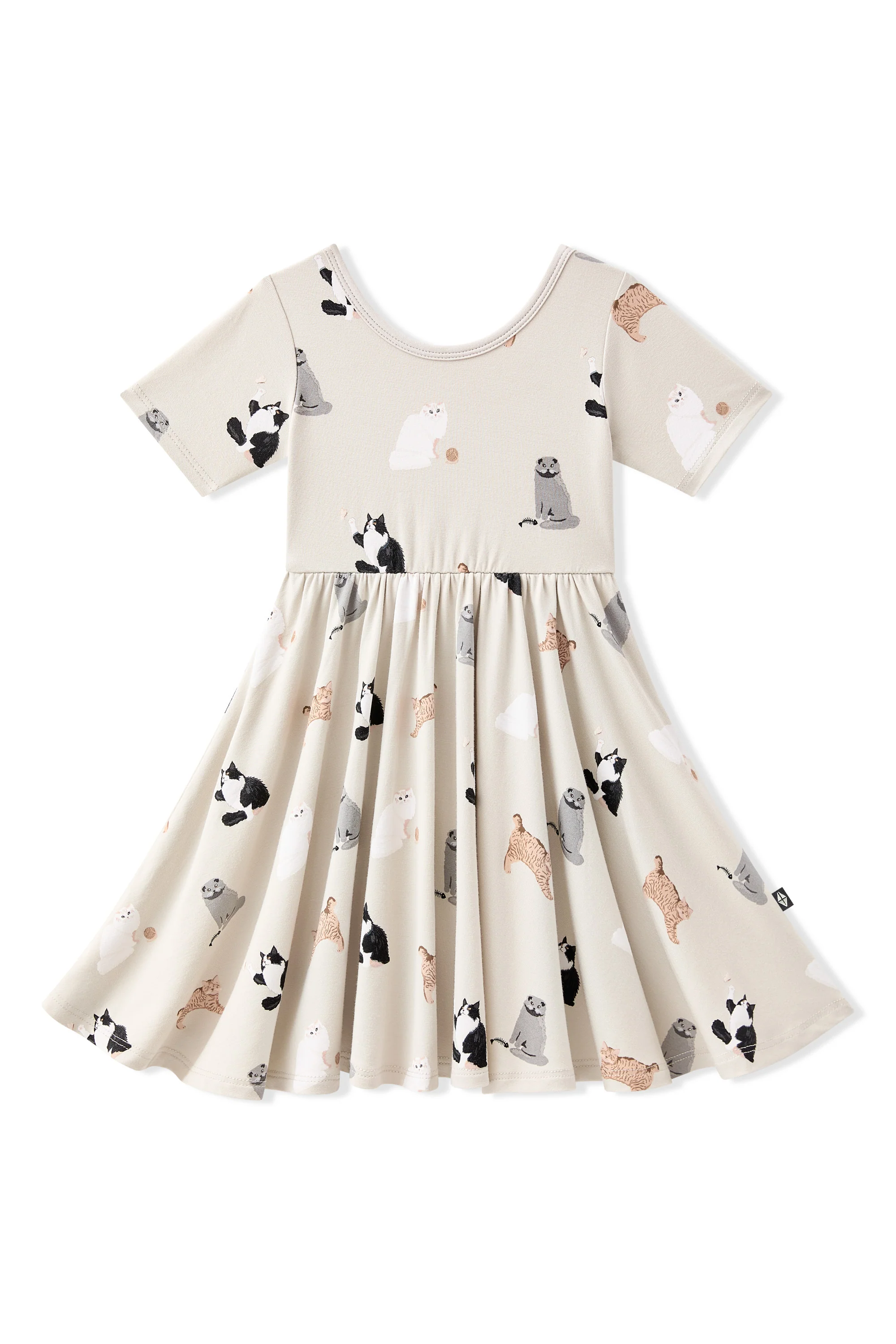 Twirl Dress in Fluffy Cat