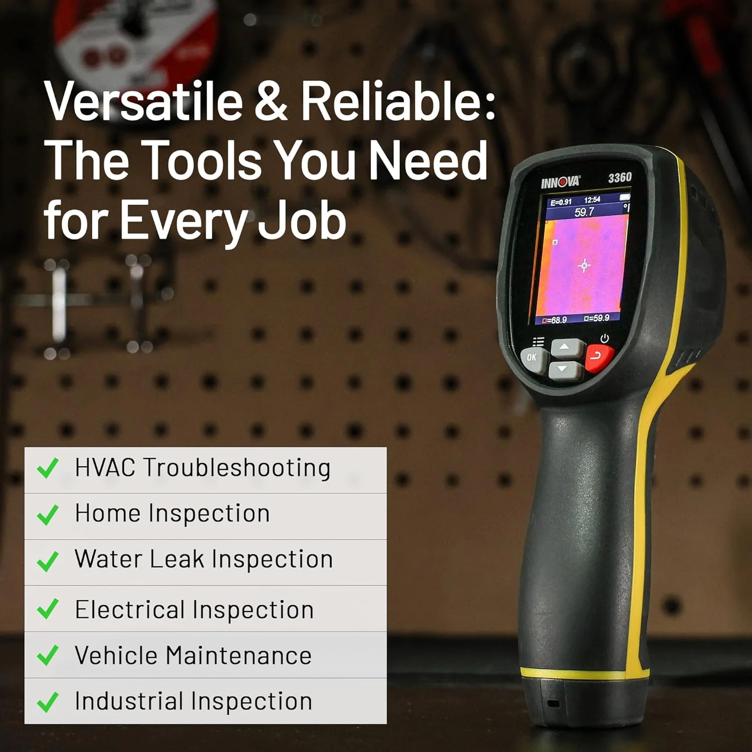 3360 Thermal Camera Infrared Camera with Heat Vision Identify Hot/Cold Spots -4�� ~ 1112��F Easy to Use Thermal Imager - Image 6