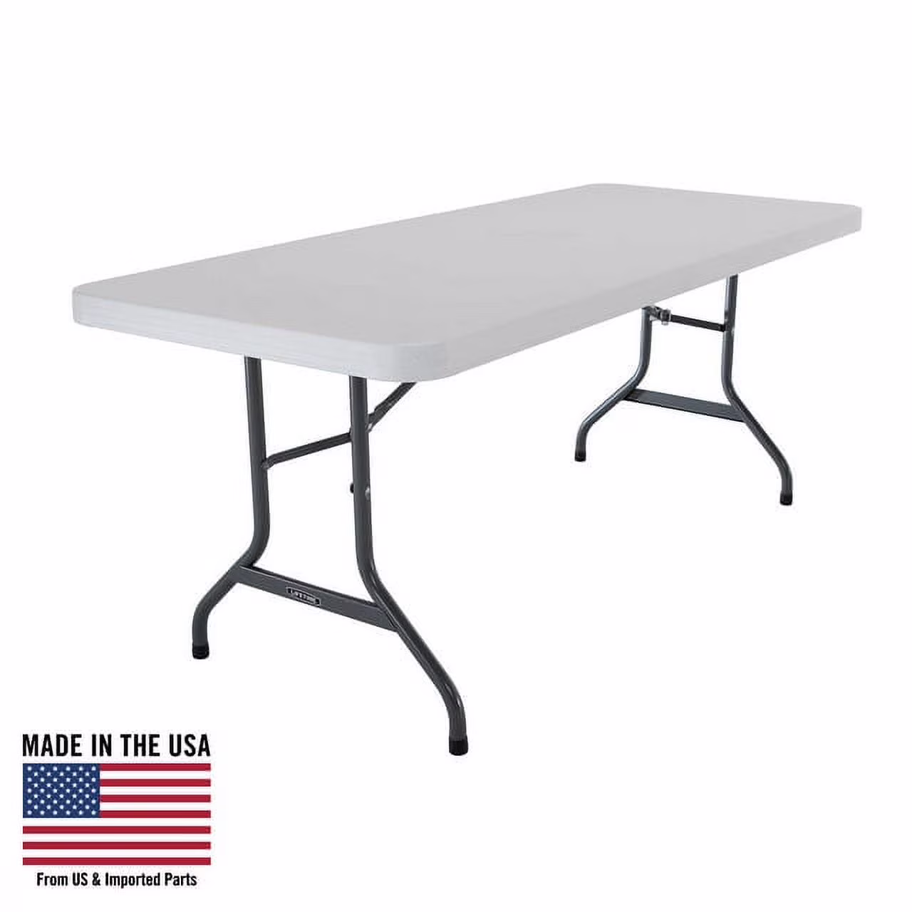 6' Commercial Grade High-Quality Folding Table, White