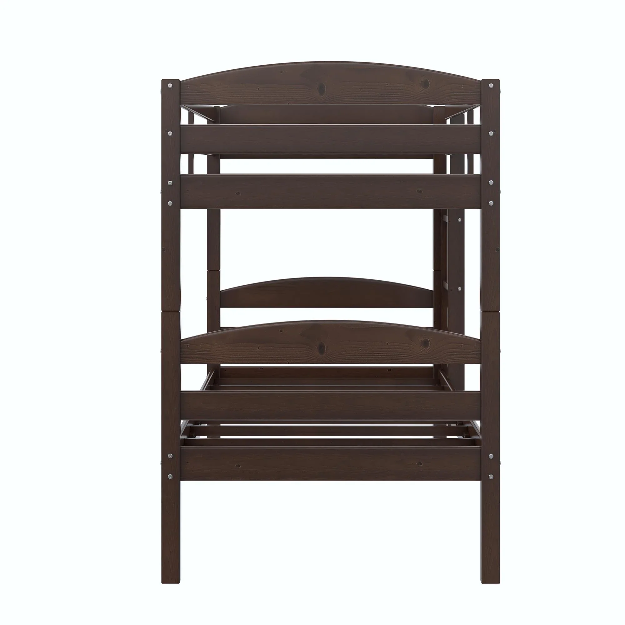 Better Homes & Gardens Leighton Solid Wood Twin-over-Twin Convertible Bunk Bed, Vanilla