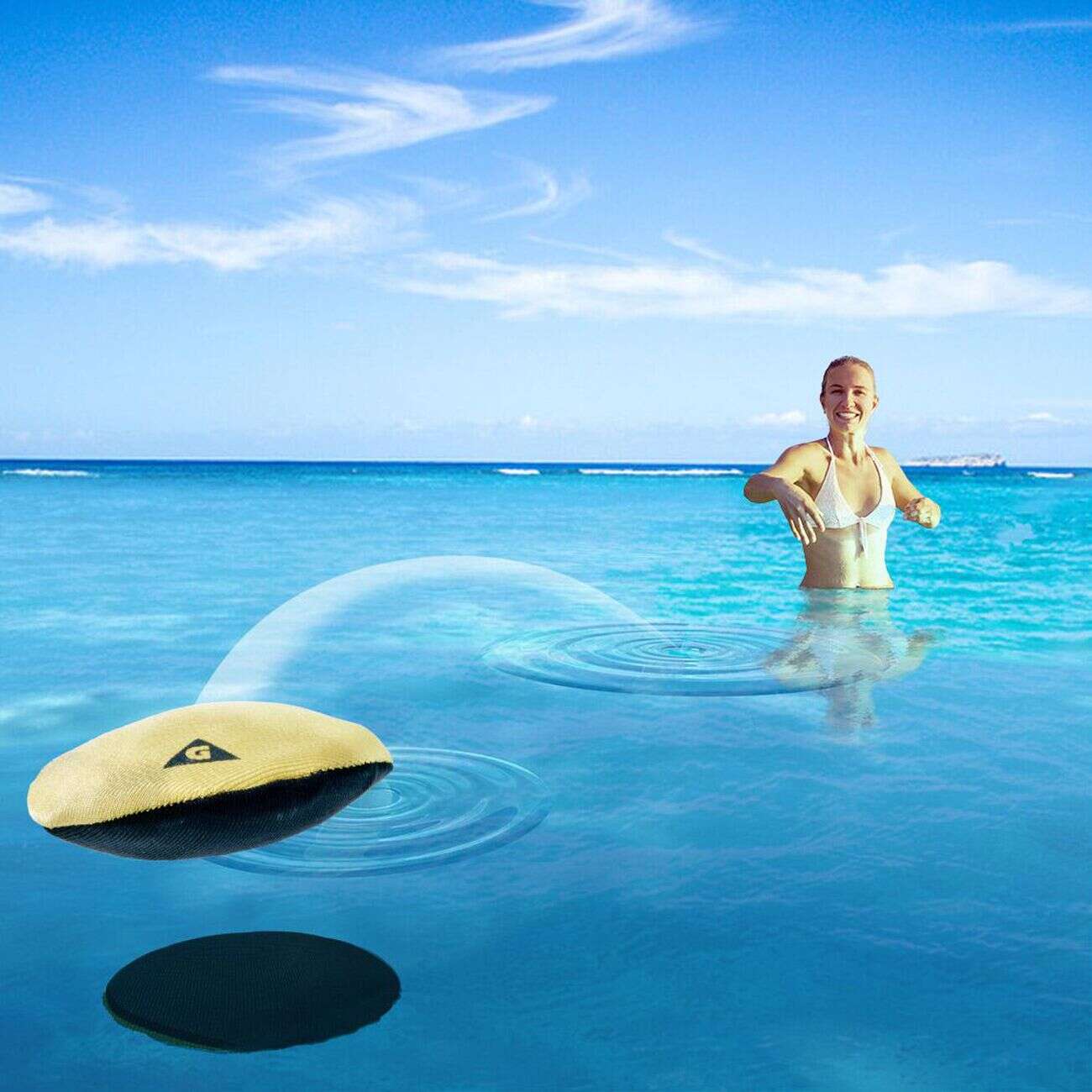 Galet rebondissant ricochet Funky Ø7cm