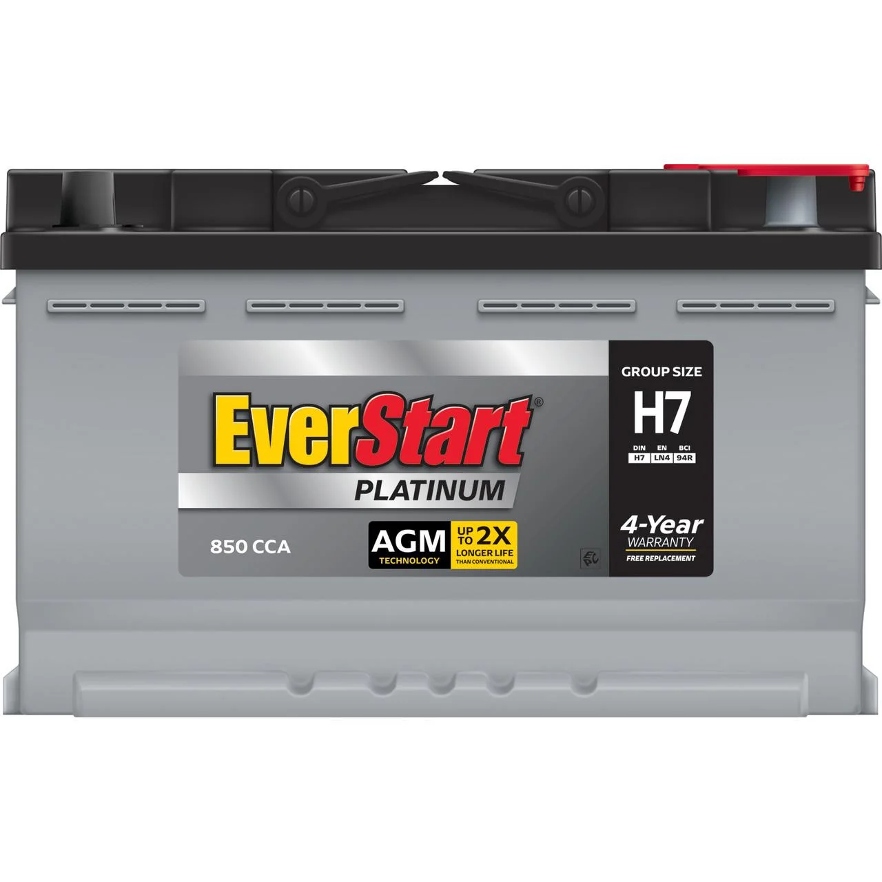 Platinum AGM Automotive Battery, Group Size H7 / LN4 / 94R 12 Volt, 850 CCA - Image 6