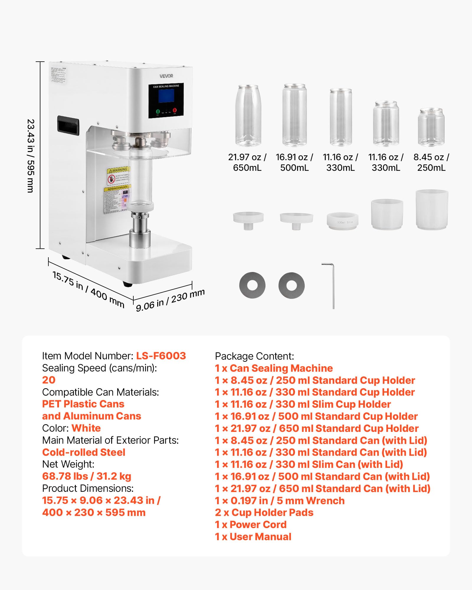 Can Sealer Machine, Automatic Commercial Soda Can Sealing Machine