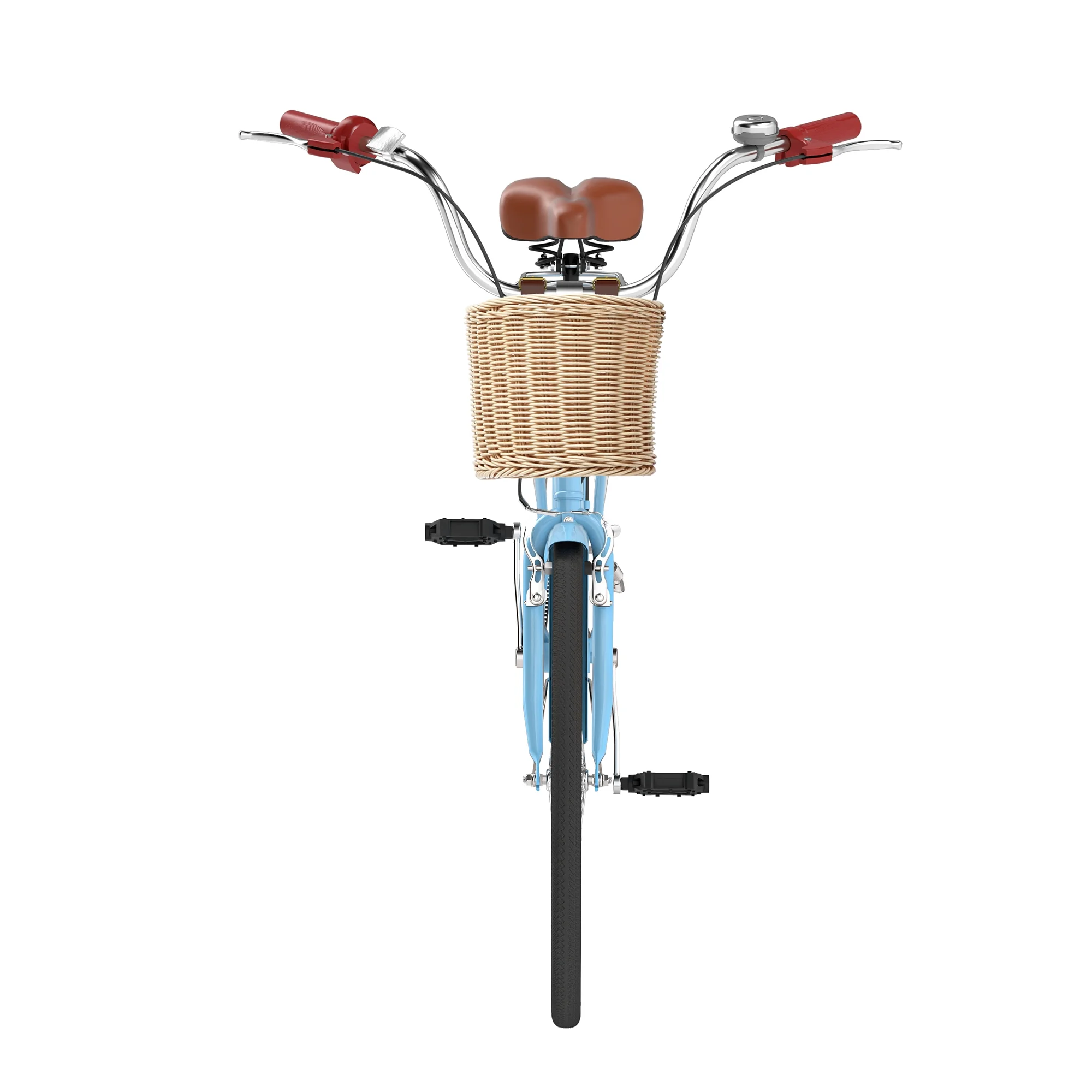 26" 1-Speed Beach Cruiser Bike for Women �C Sleek, Stylish, and Comfortable in Light Blue(26/Light Blue) - Image 4