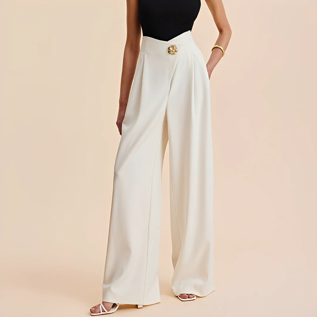Joyce - Pantalon ample à taille haute