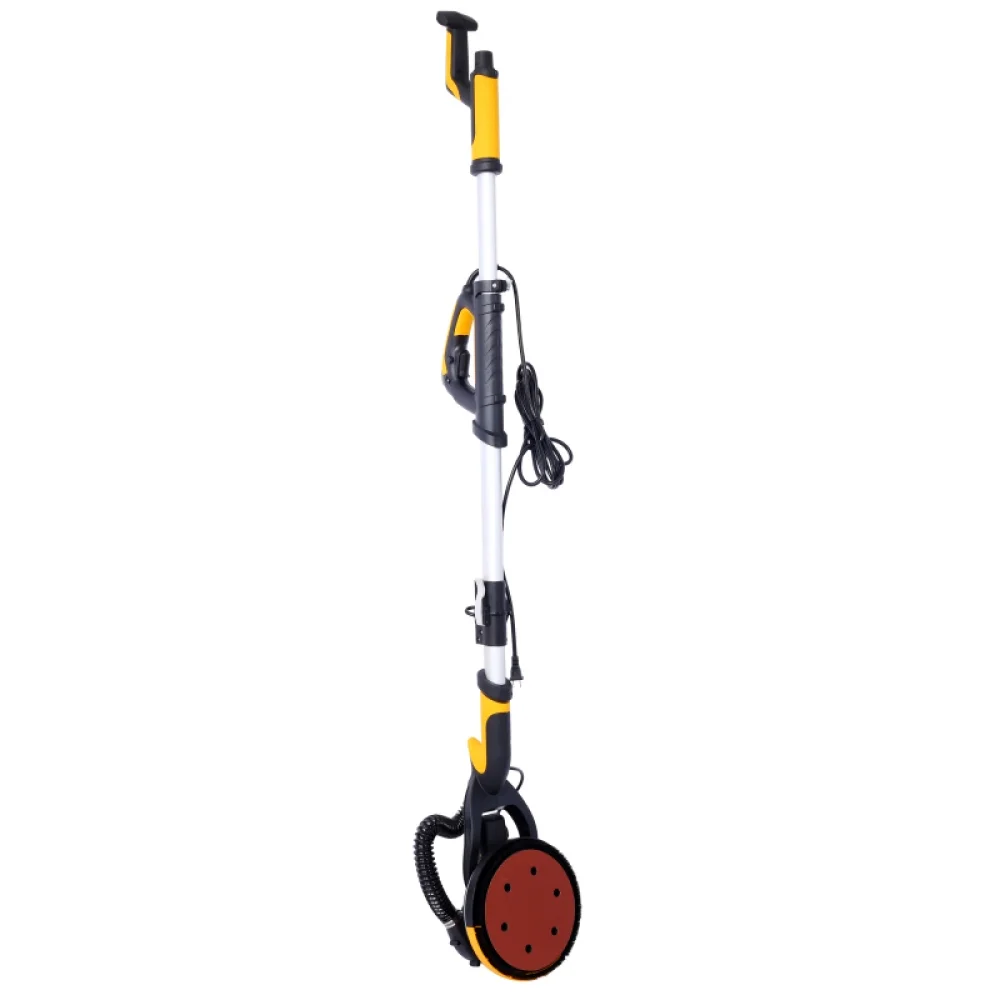 Drywall Sander, 780W Electric Drywall Sander with Vacuum Dust Collection 6.5A Motor Dustless Floor Sander with Variable Speed 900-1800RPM, LED Light, Extendable Foldable Handle,(Yellow+Black + ABS) - Image 5