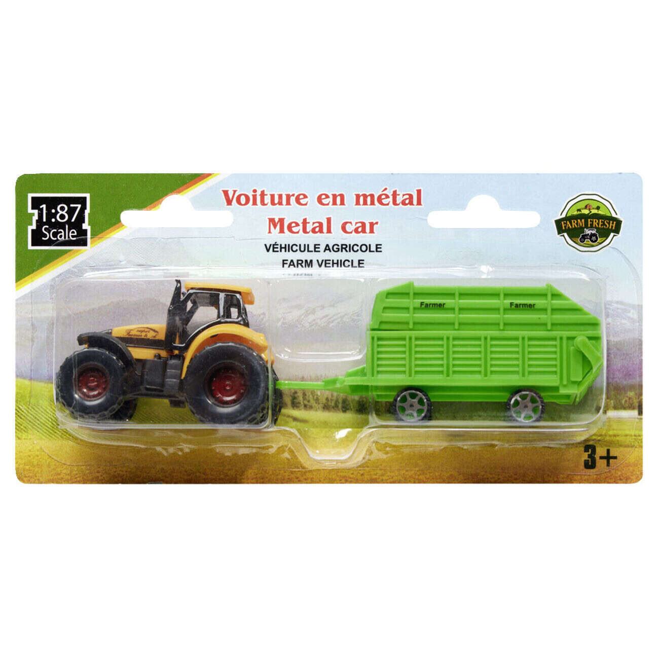 Tracteur avec remorque L20cm (6 modèles)