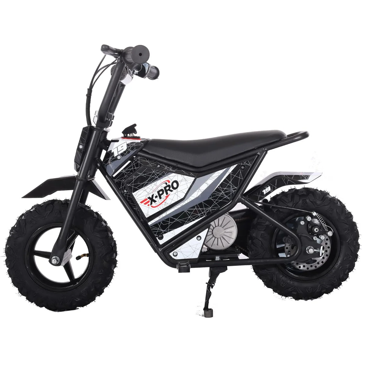 X - Pro XP250E 250W 24V Electric Dirt Bike with Chain Drive! 6.5" Wheels! Rear Disc Brakes!