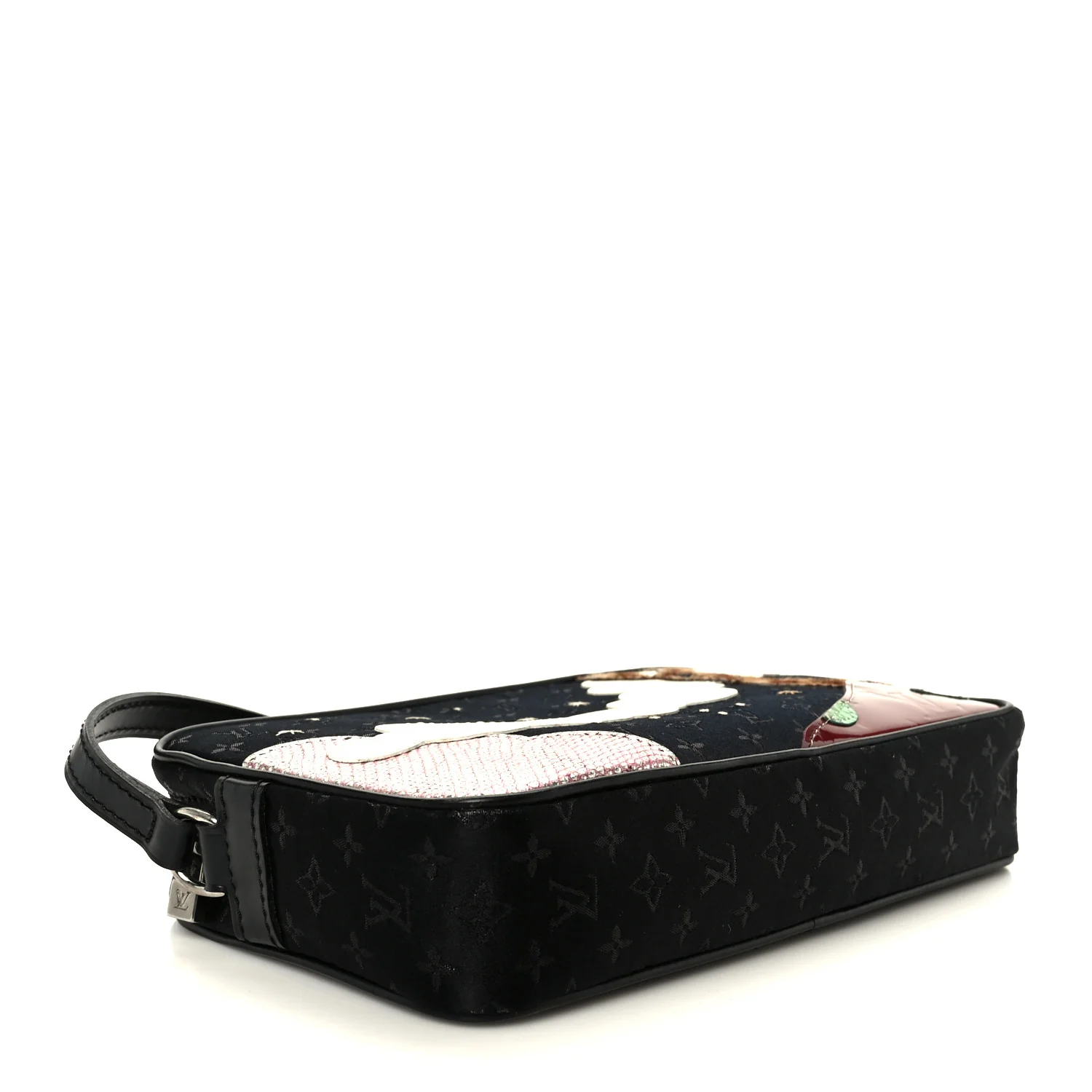 Satin Mini Monogram Conte De Fees Pochette Black