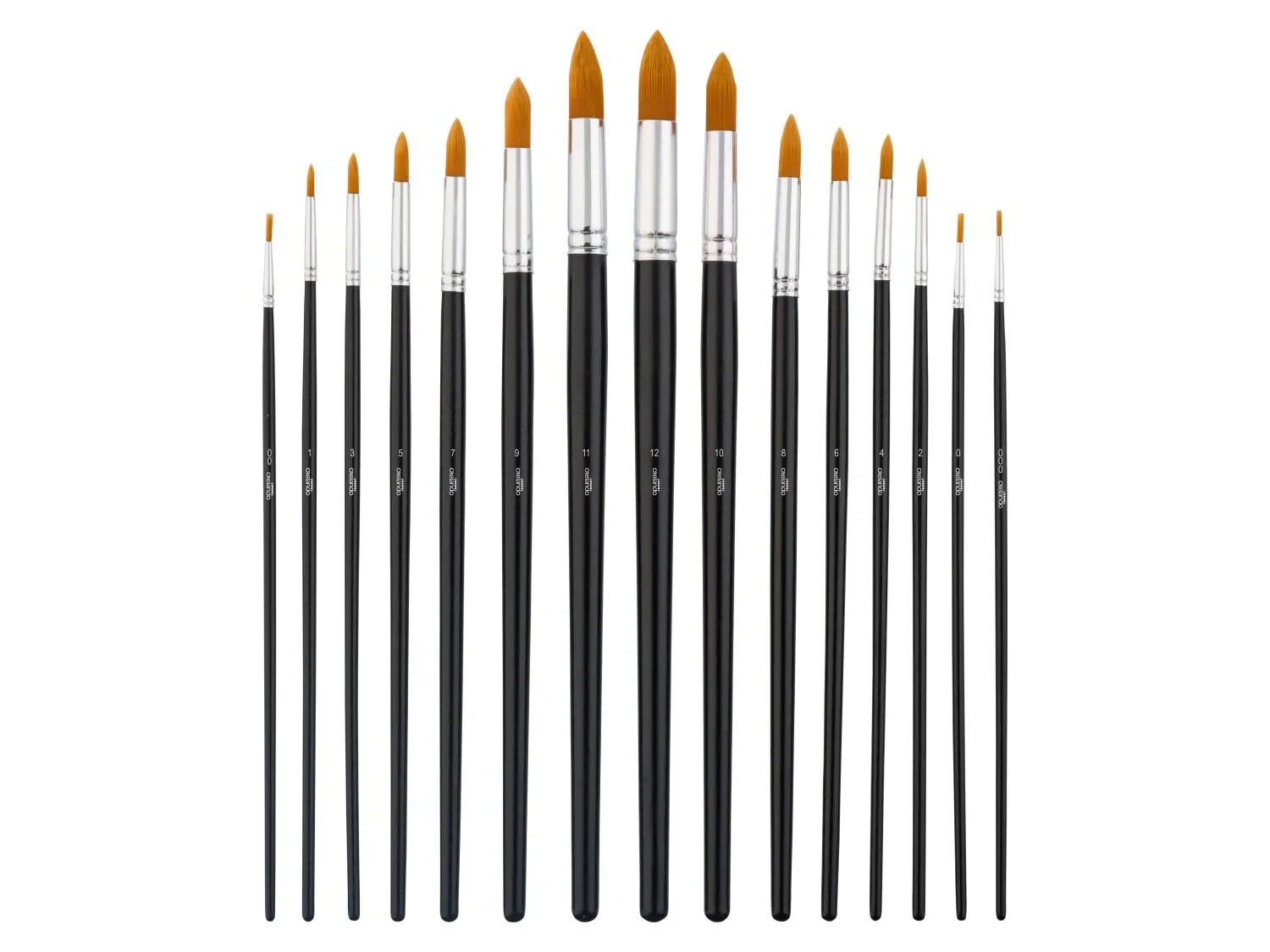 crelando Set de pinceaux ronds ou plats