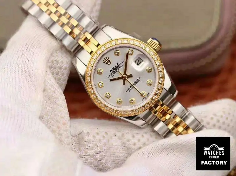 Rolex Lady Datejust 18K Yellow Gold 28MM Silver Dial