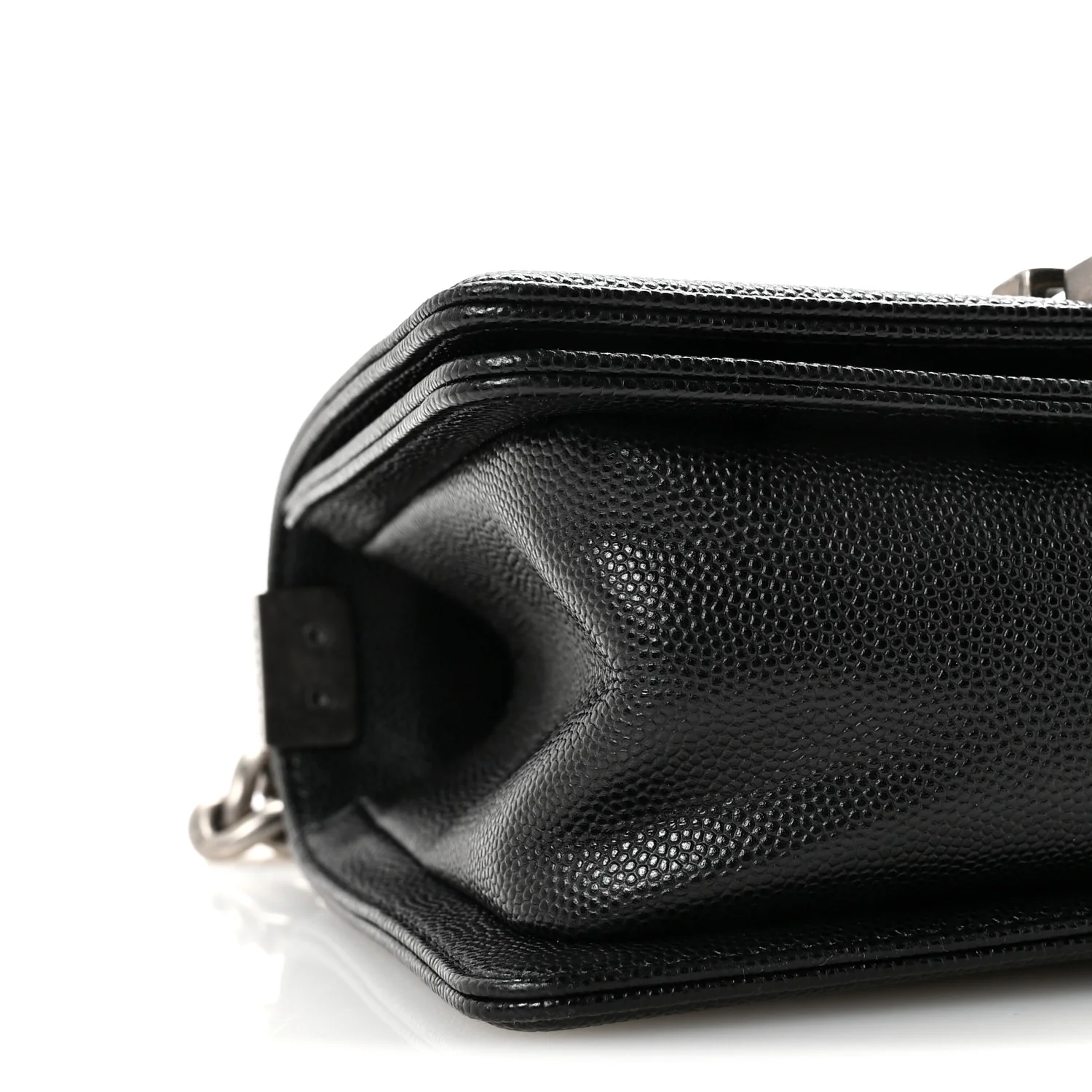 Caviar Quilted Small Boy Flap Black