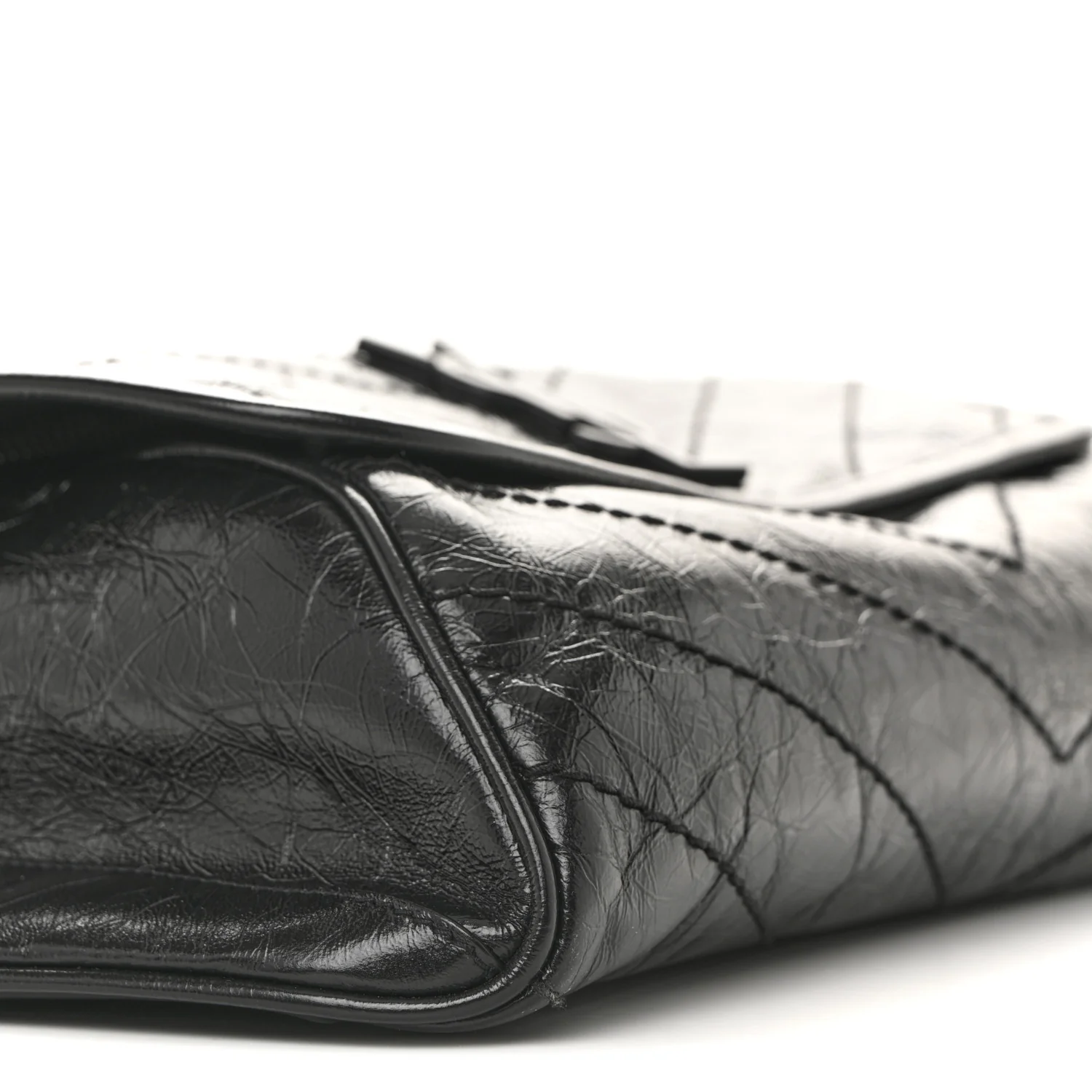 Crinkled Calfskin Matelasse Monogram Niki Body Bag Black