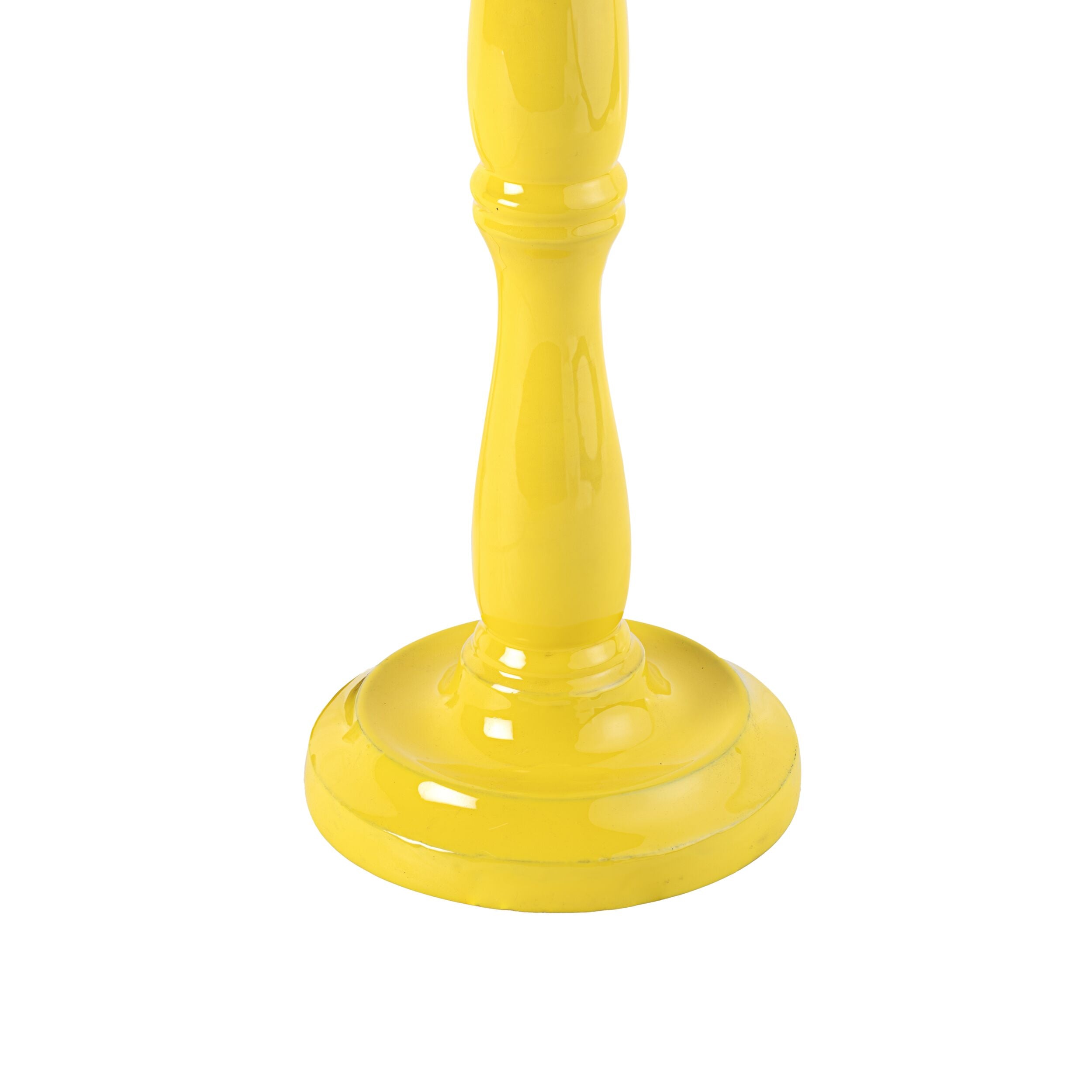 Windsor Wooden Table Lamp Yellow Base Only 14x28cm