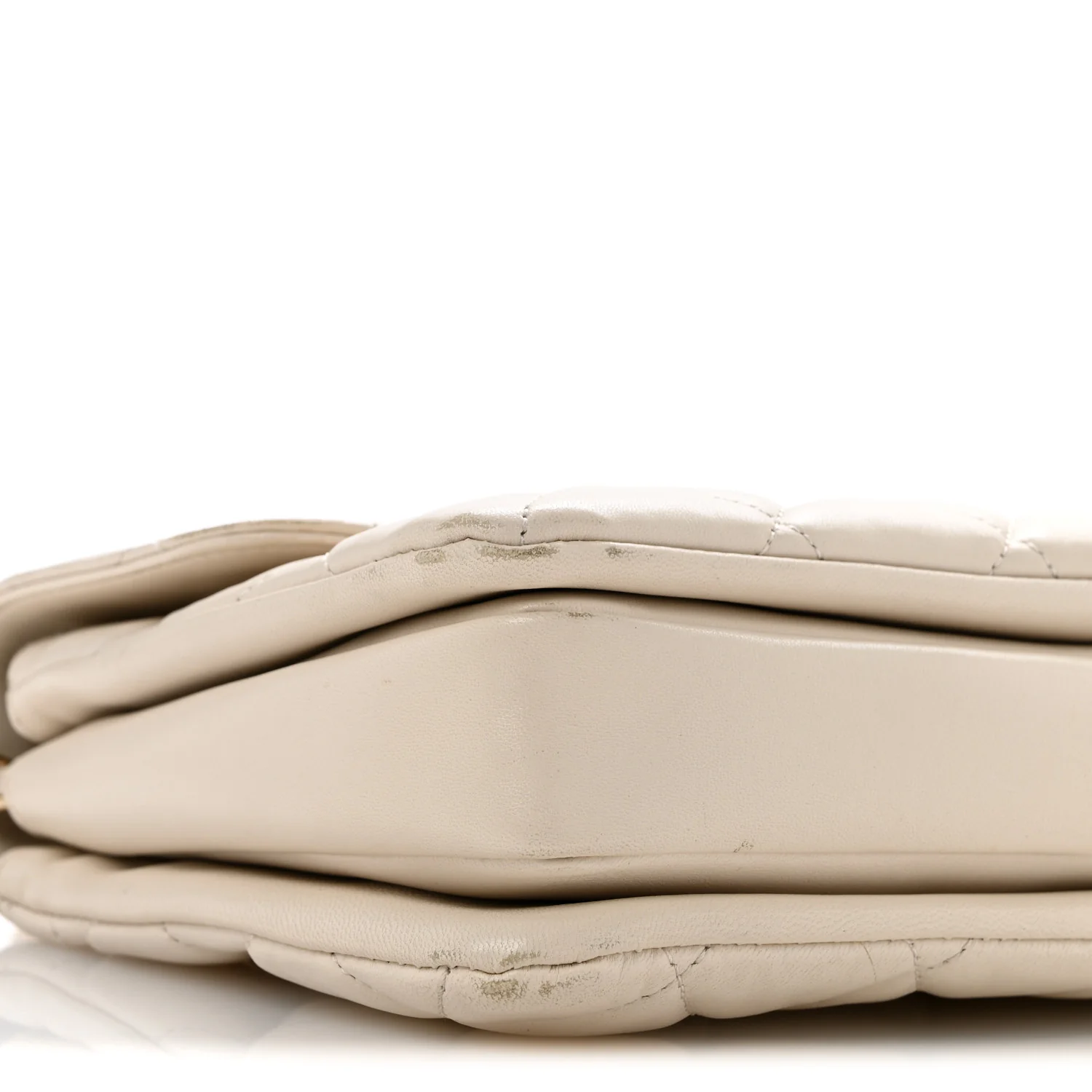 Lambskin Quilted Small Trendy CC Dual Handle Flap Bag White