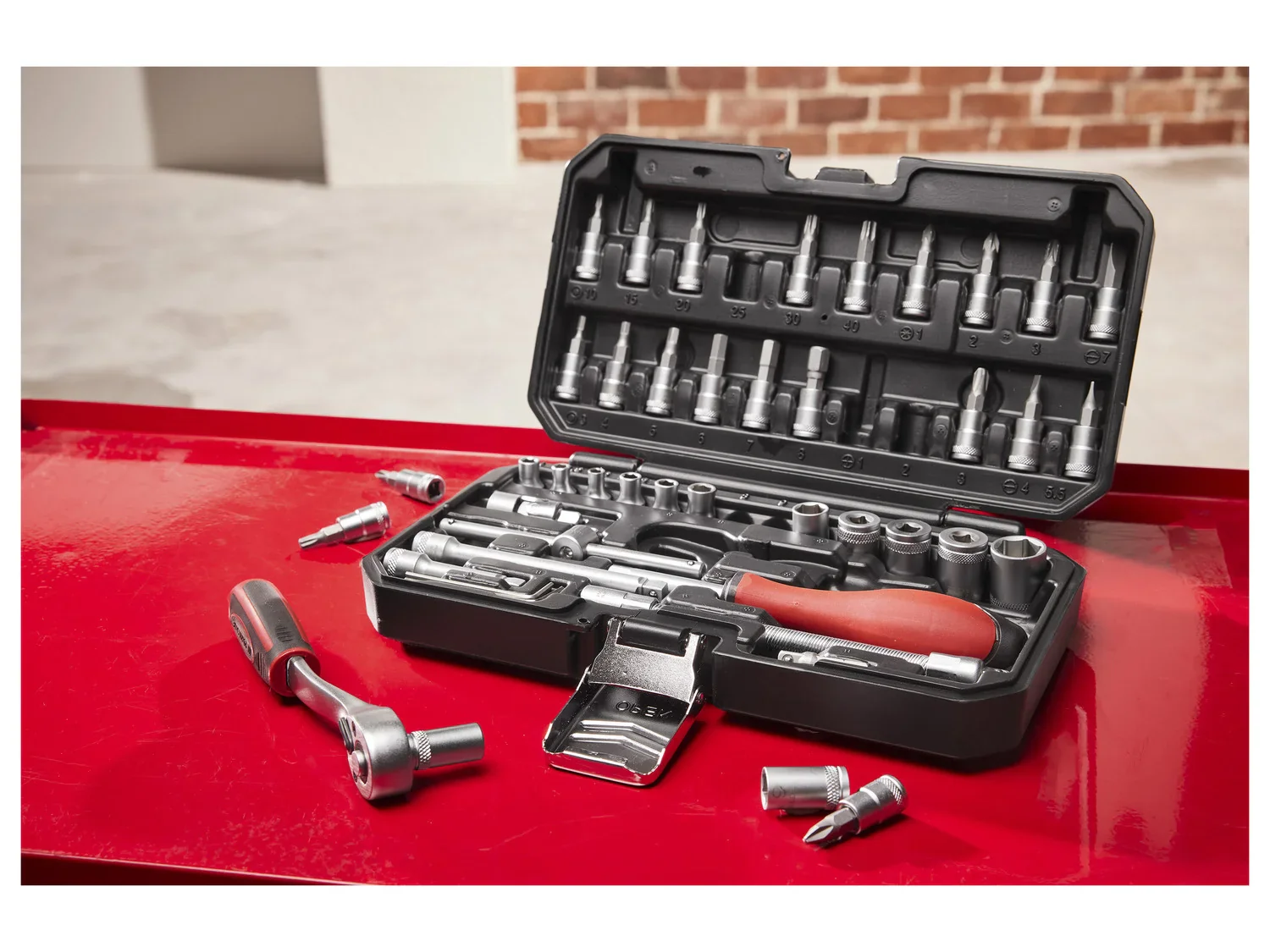 PARKSIDE Set de cliquets et d'embouts