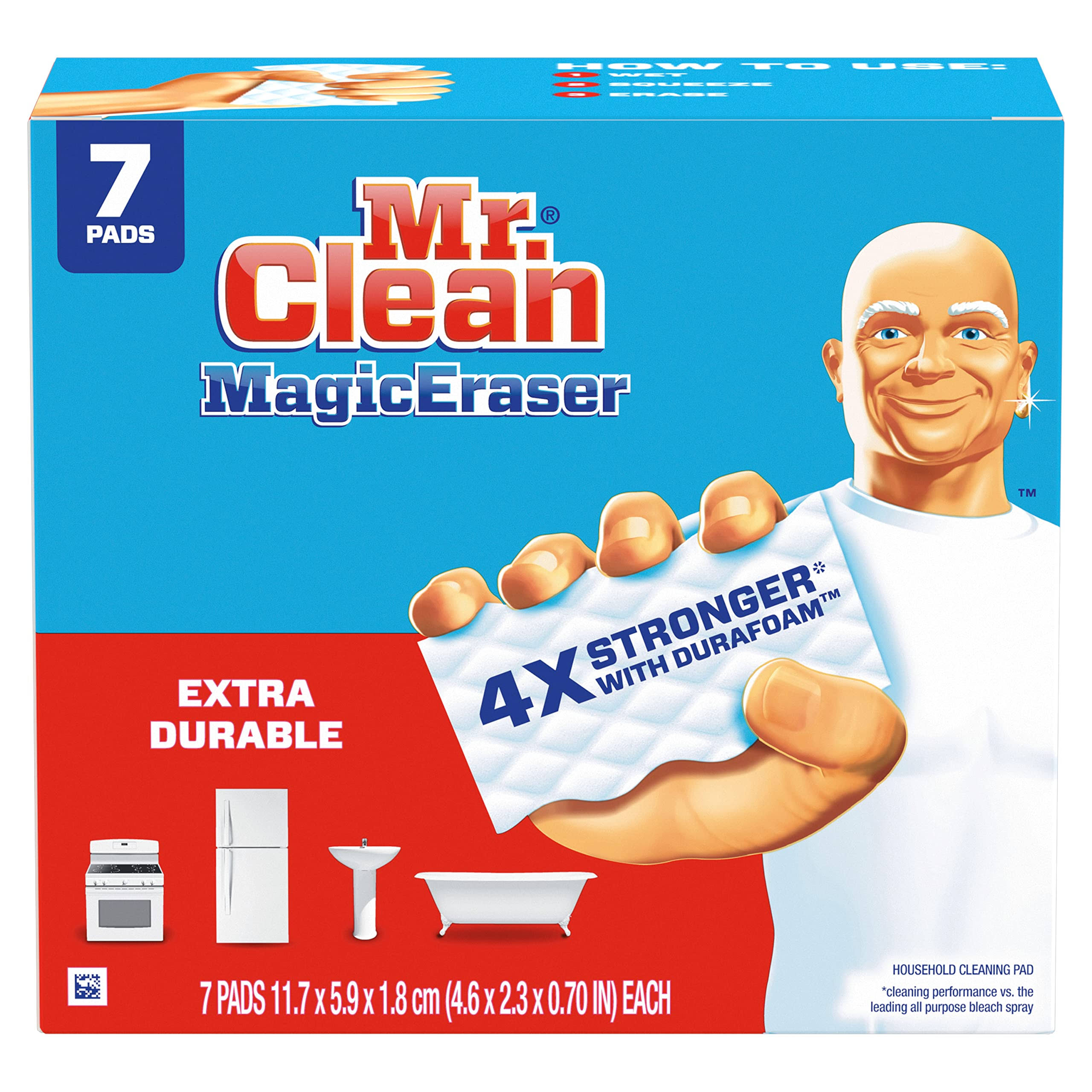 Mr. Clean Magic Eraser Cleaning Pad, Household, Extra Durable - 7 pads