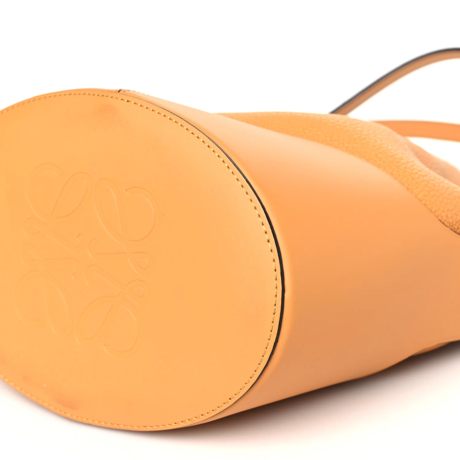 Grained Calfskin Medium Balloon Bag Saffron Yellow