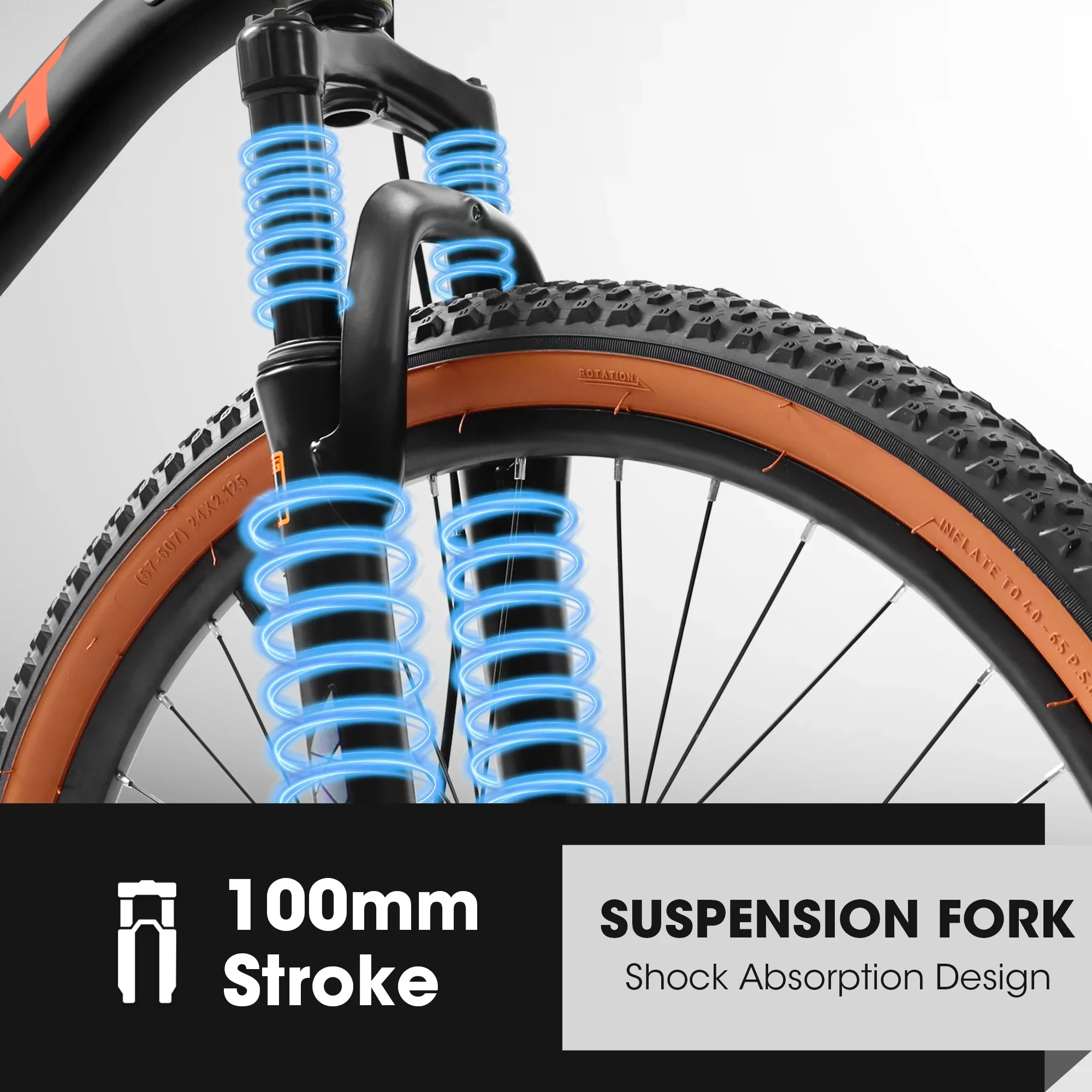 24 Inch Mountain Bike, 21-Speed Summer travel Bicycles, Students Trail Commuter City Snow Beach Mountain Bicycles