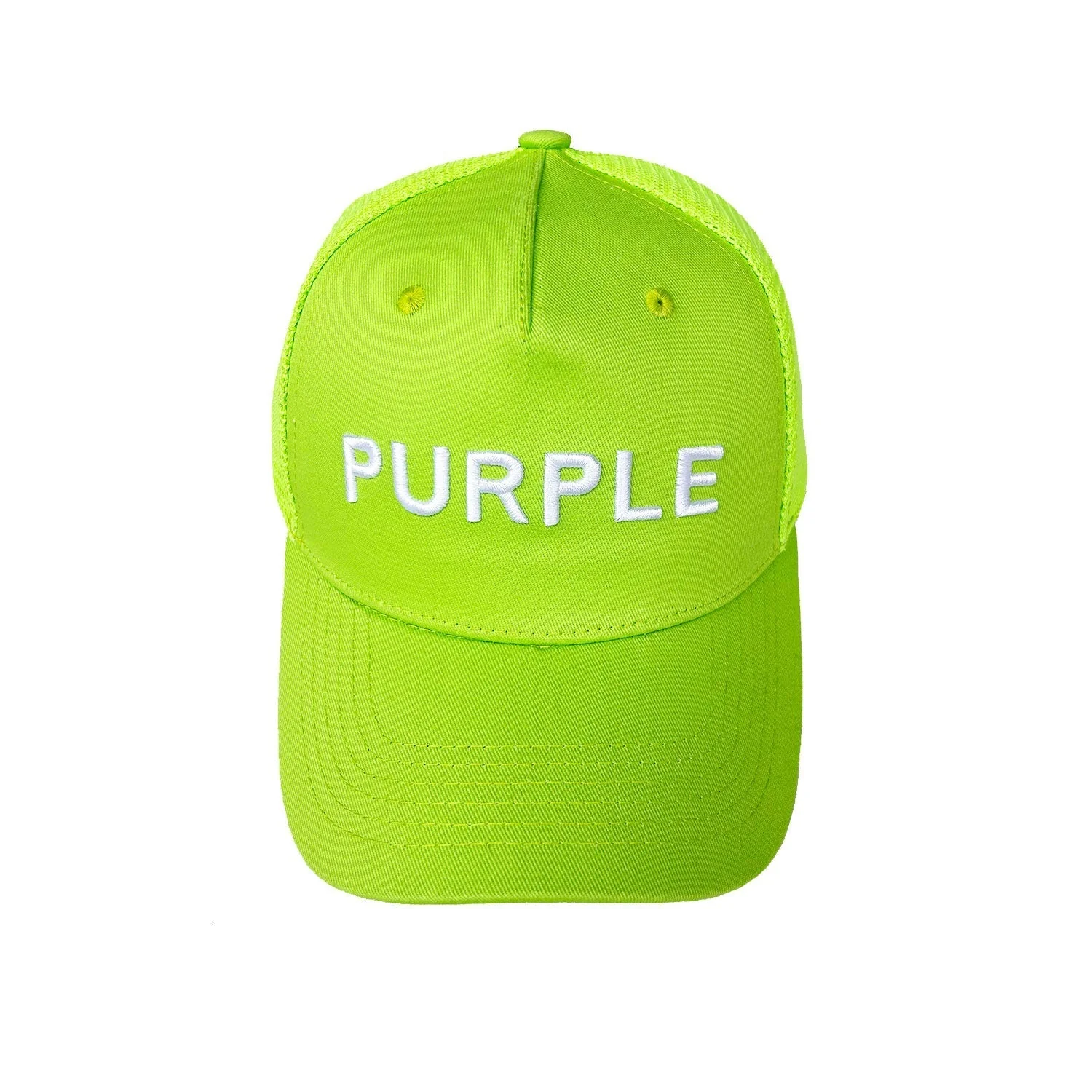 Purple Hat  Mesh Stitching Embroidery PB003#