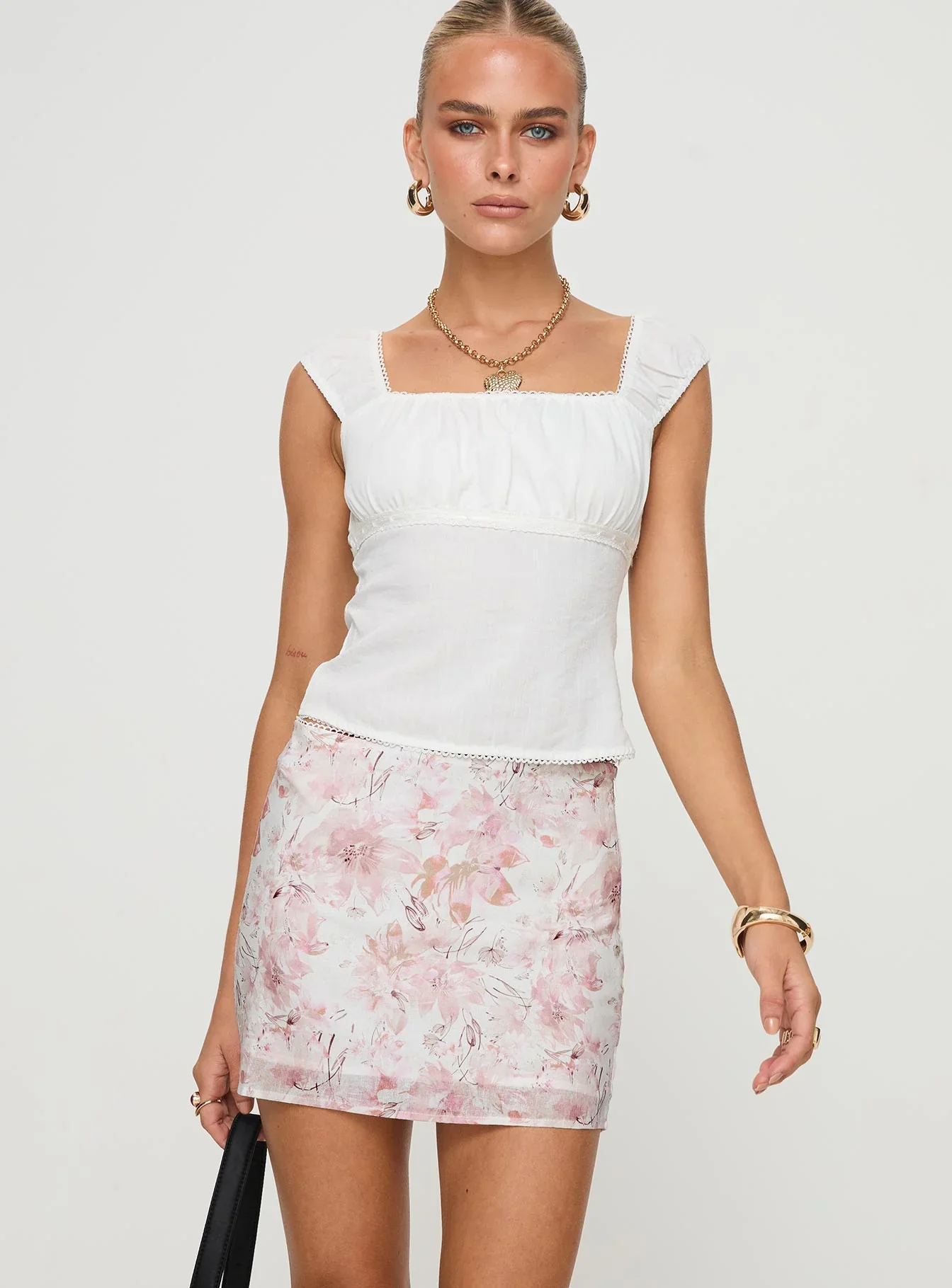 Gemelli Mini Skirt Floral