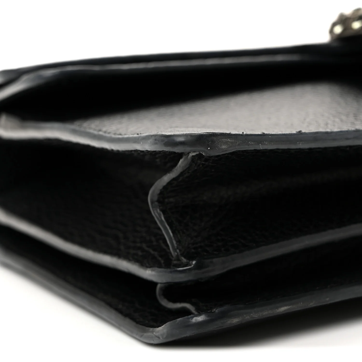 Pebbled Calfskin Small Dionysus Shoulder Bag Black