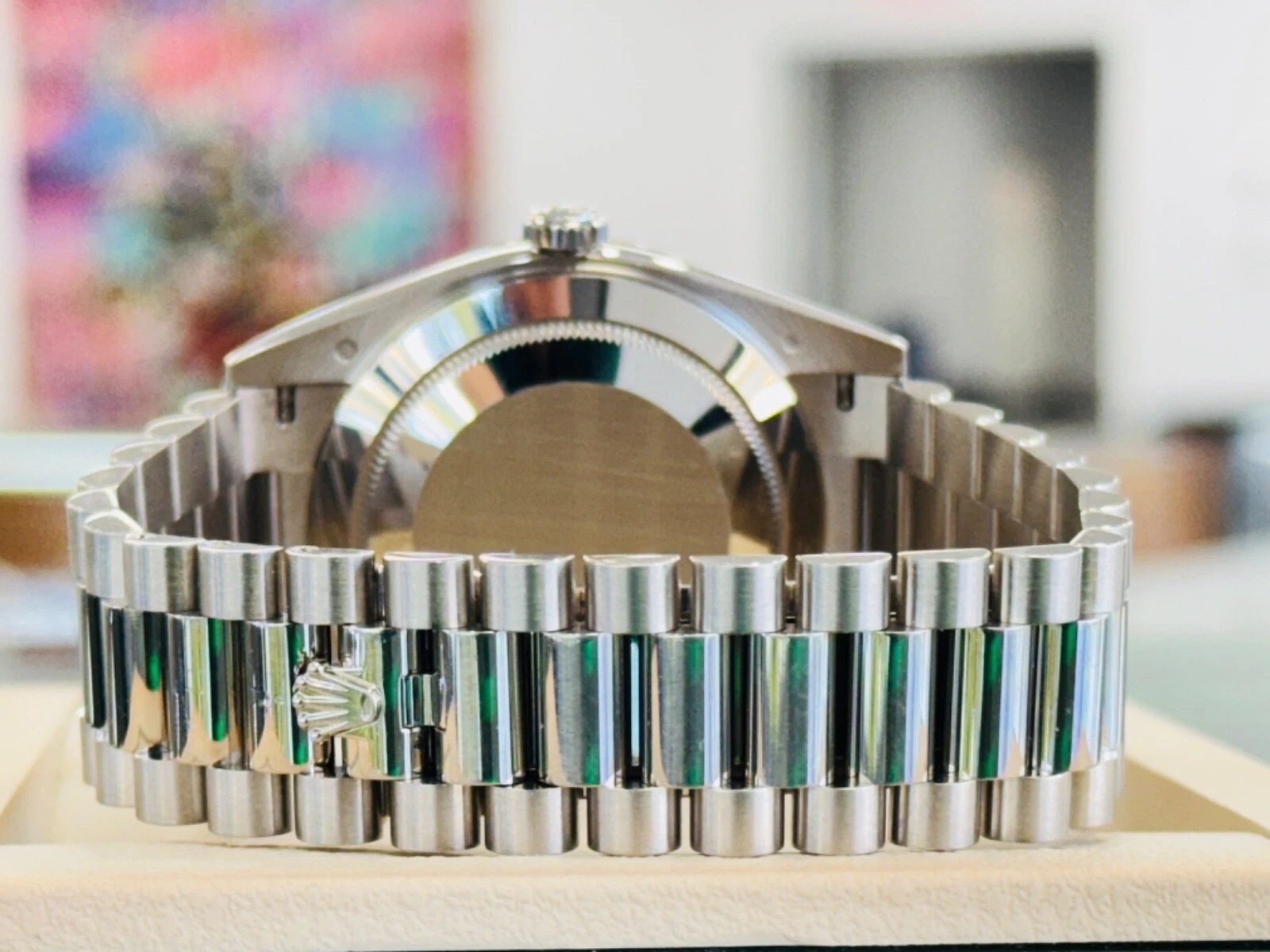 [Super Clone]RLX Day-Date 40mm 228349RBR-0001 Silver Dial President Bracelet