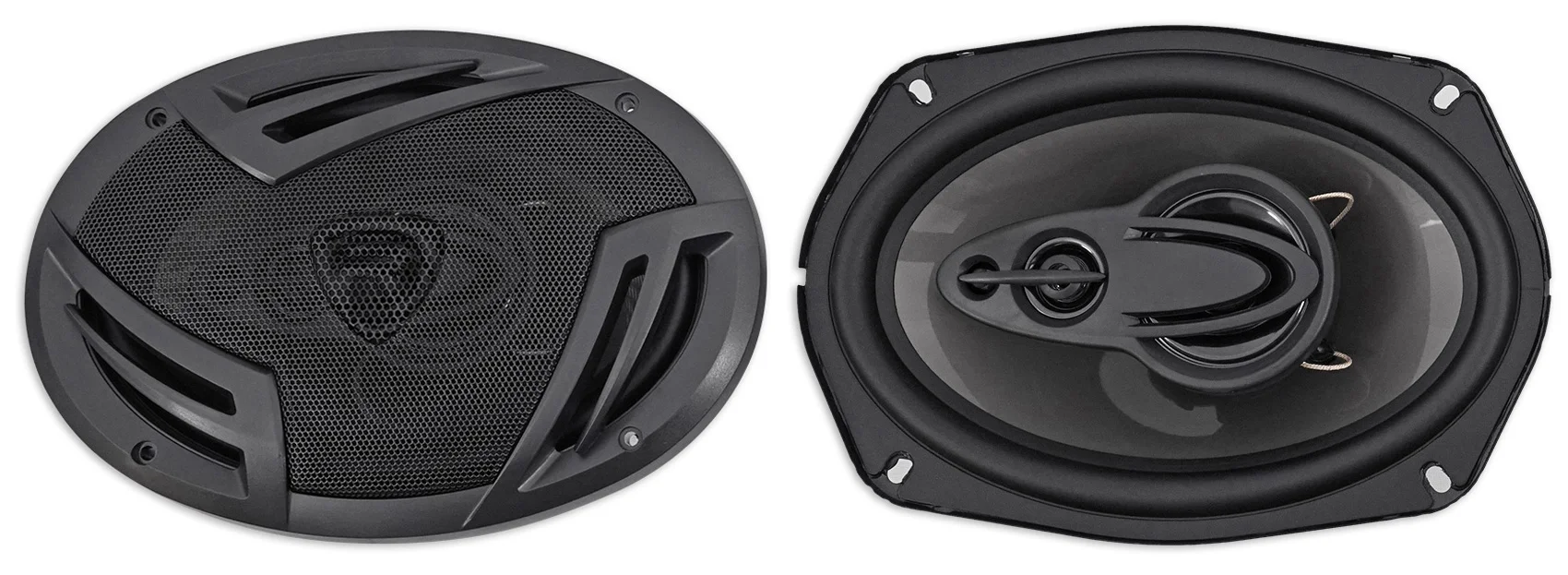 (4) RV69.4A 6x9" 1000w 4-Way Car Speakers+Quad Speaker Enclosure Box - Image 2
