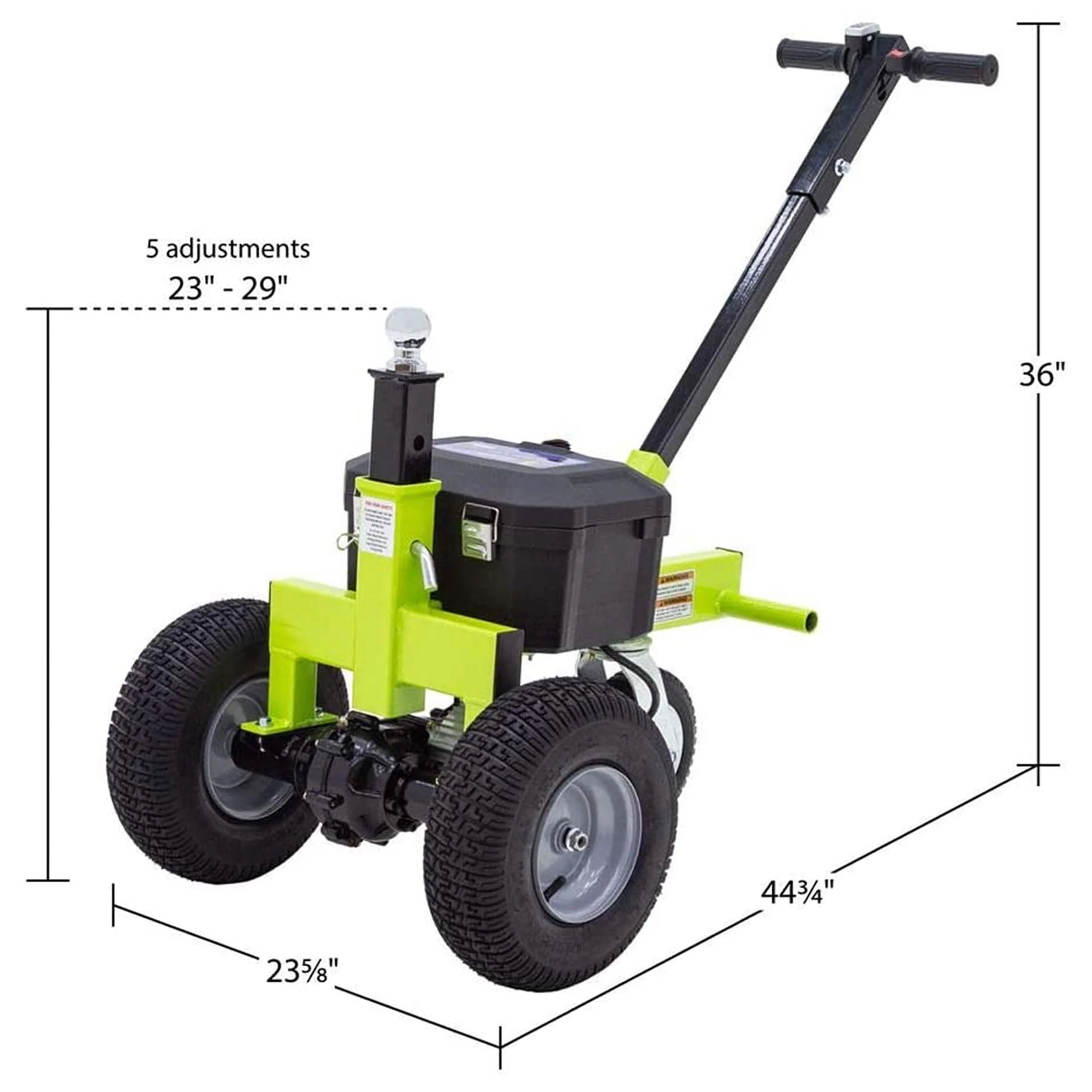 Tow Tuff TMD - 35ETD8 Adjustable 3500 Pound Capacity Electric Trailer Dolly