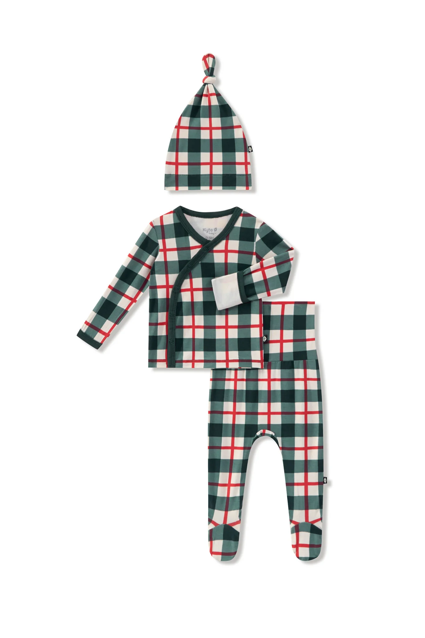Take Me Home Set with Cap in Holiday Plaid