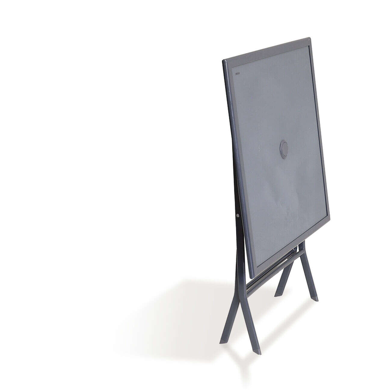 Table de jardin London pliante 2 personnes gris anthracite 70x70xH71cm