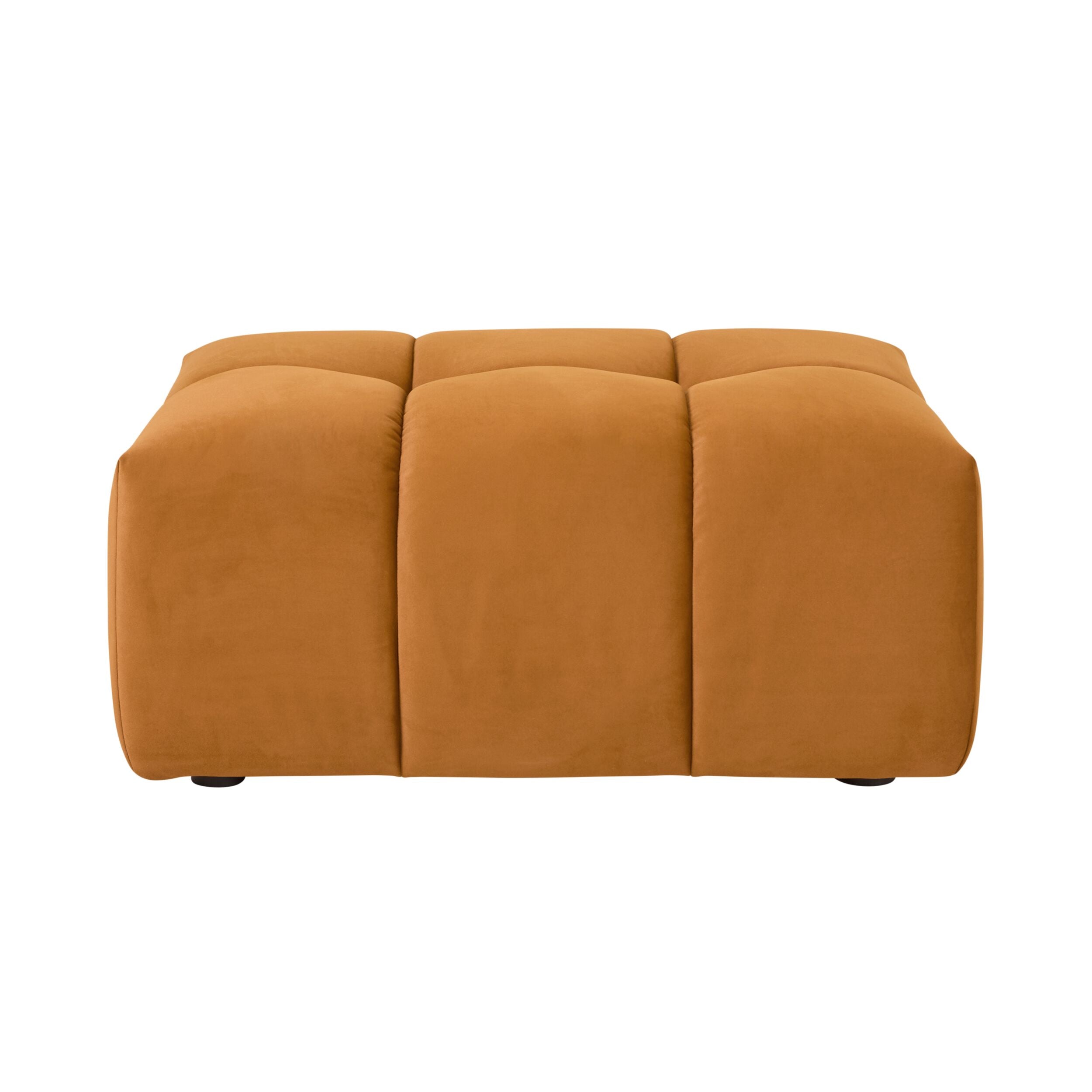 Alexis Ottoman Velvet Sofa Ochre