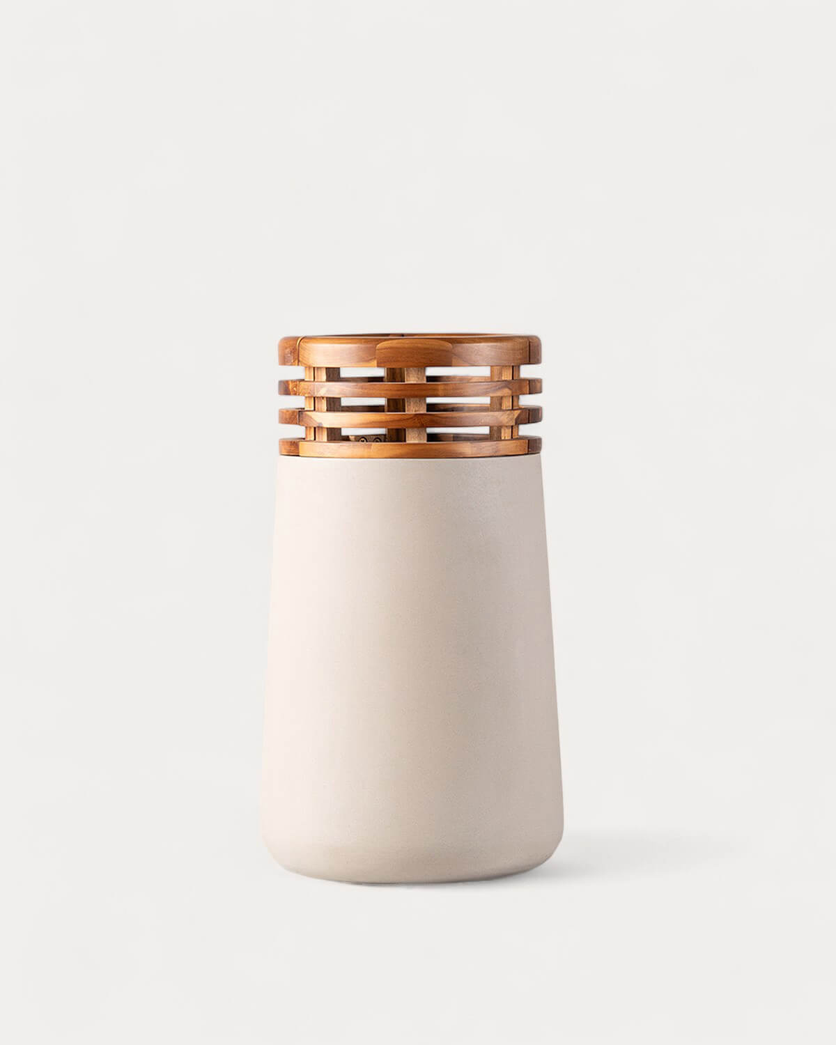 Hazan - Macetero de Hormigón y Madera de Acacia L (56xØ31 cm) Hazan