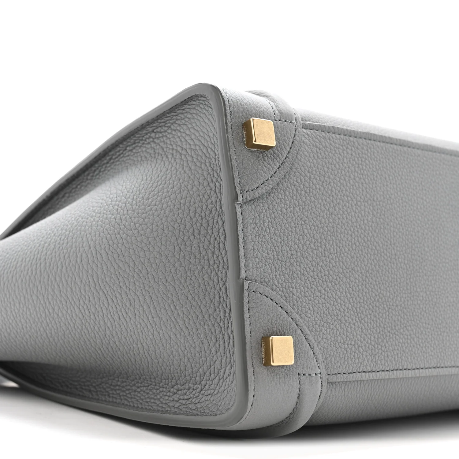 Baby Drummed Calfskin Micro Luggage Kohl