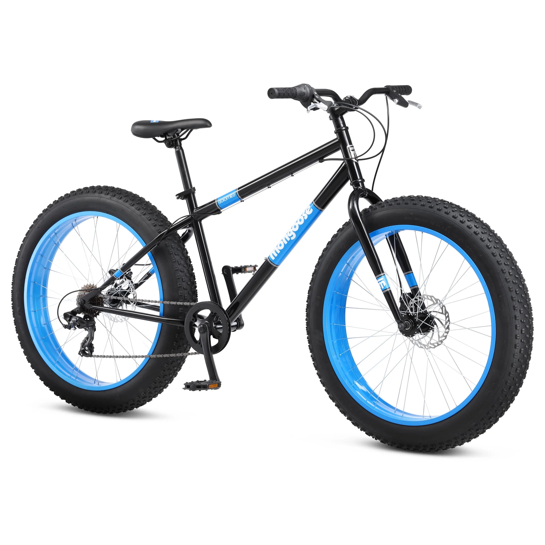 26" Dolomite Mens Fat Tire Bike, 7 Speeds, Adults Age 13+, Black - Image 2
