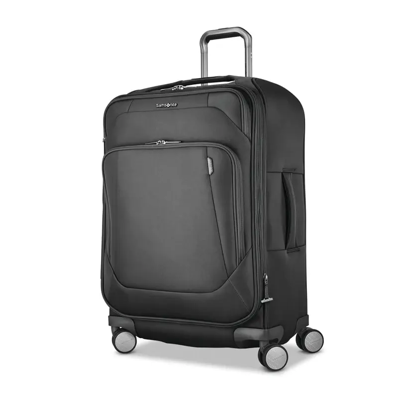 Black Theorym Medium Spinner Checked Luggage | 1425-RYSUZ - SAMSONITE OUTLET